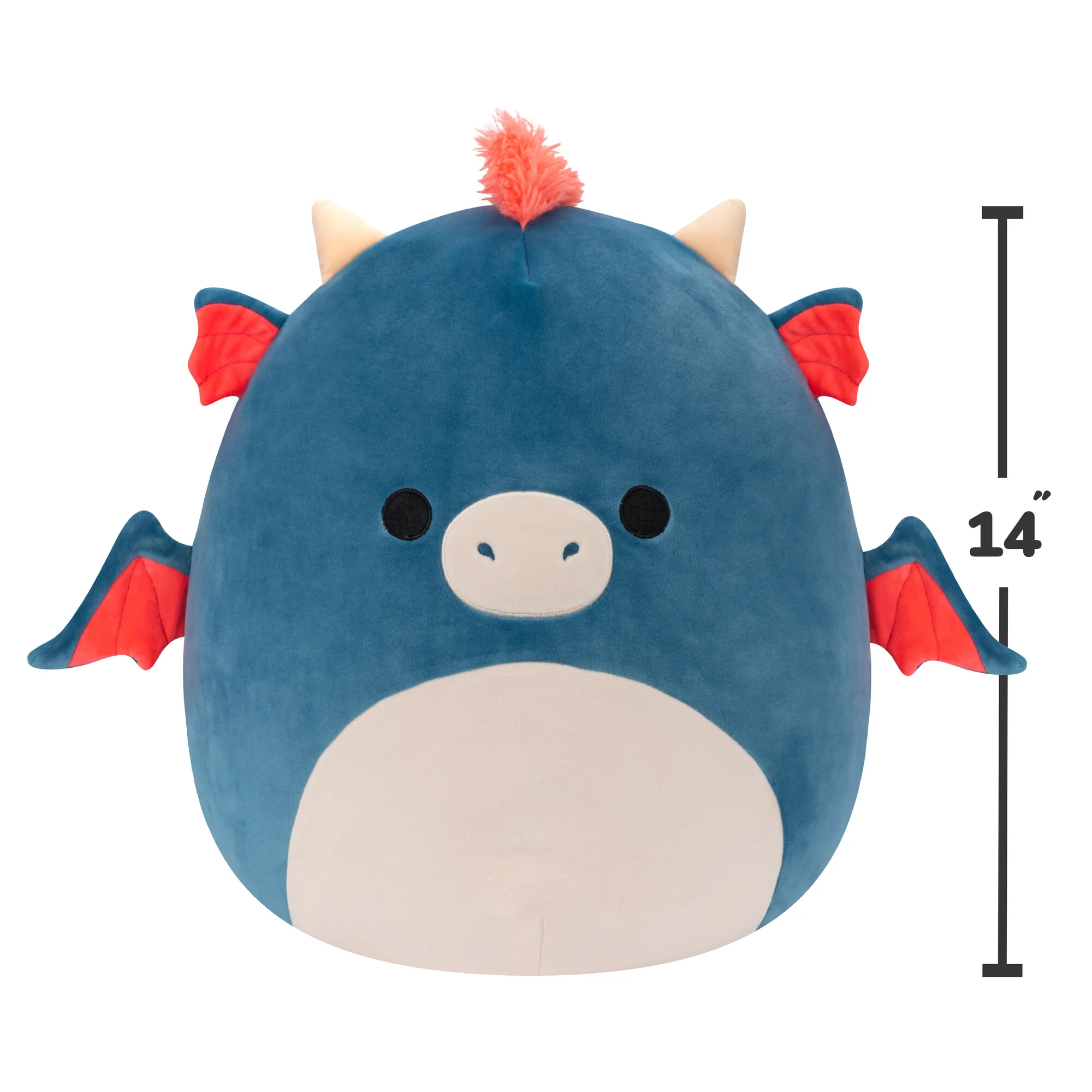 14-Inch Carin the Blue Dragon with Orange Mane - Image 5