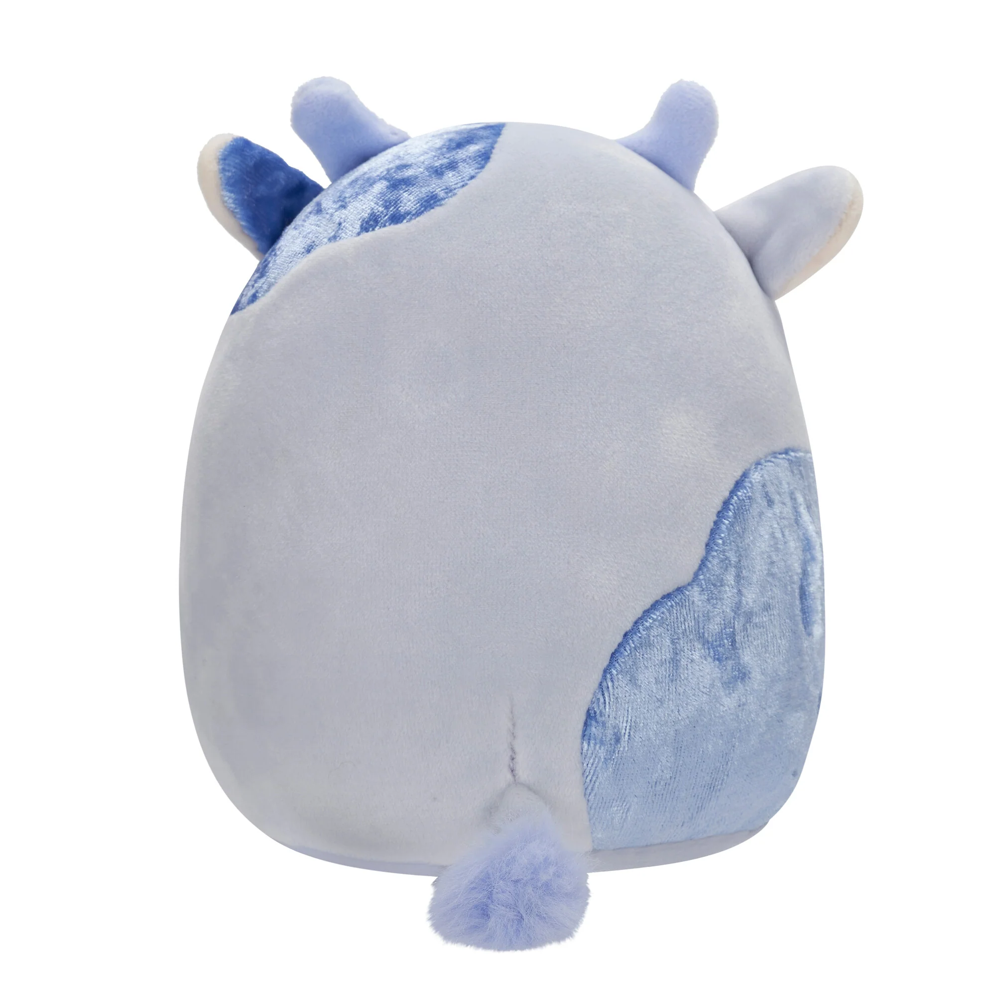 5-Inch Marzio Light Blue Velvet Cow - Image 4