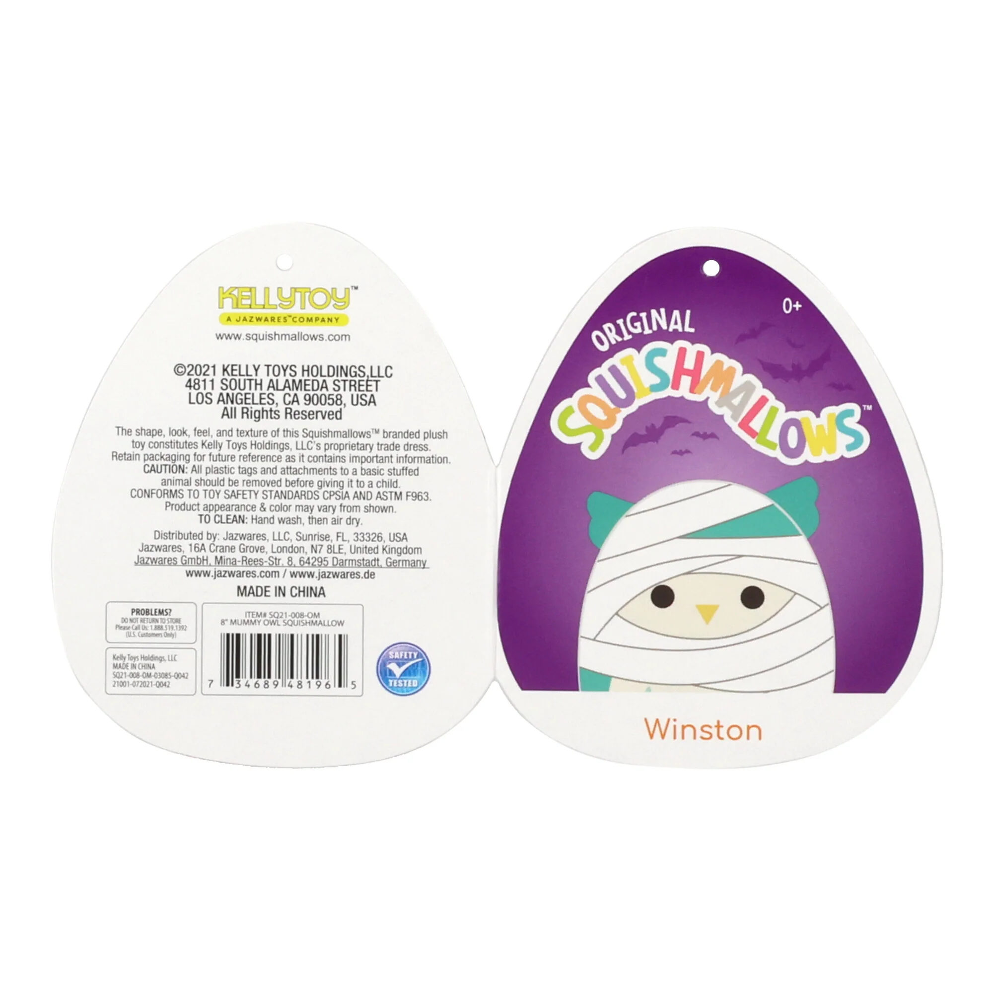 8-Inch Winston the Owl in Mummy Outfit - Image 4