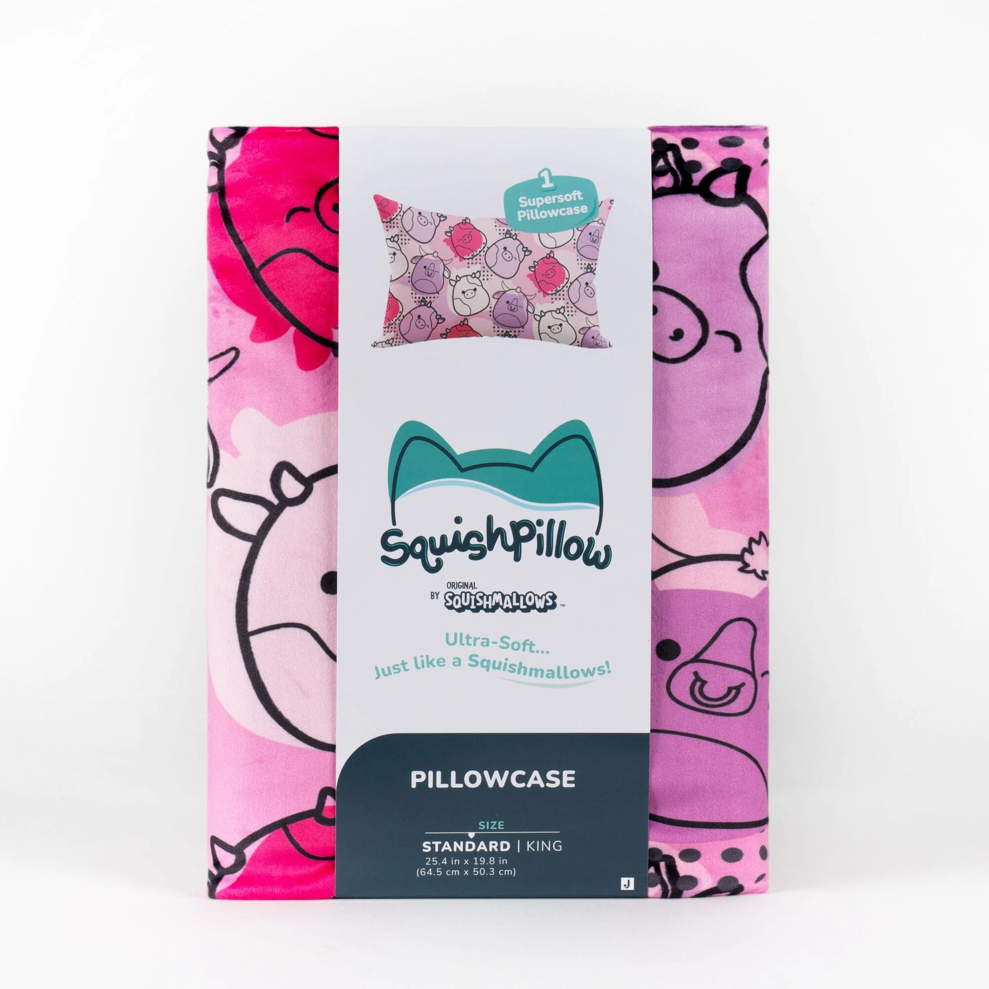 "Comic Pop" Pink SquishPillow Pillowcase (Standard) - Image 2