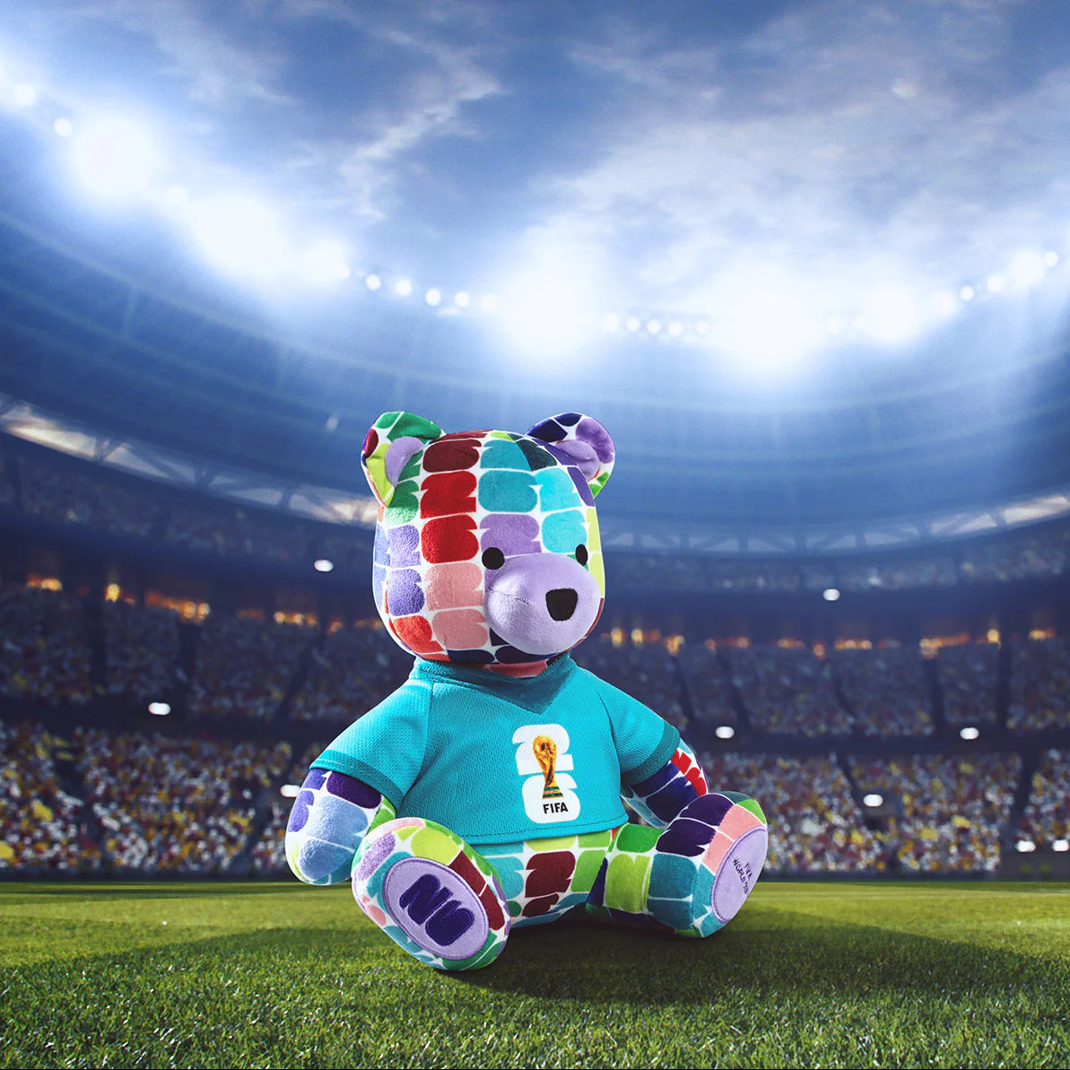 FIFA World Cup 2026 10-Inch Colorful Bear Plush - Image 3