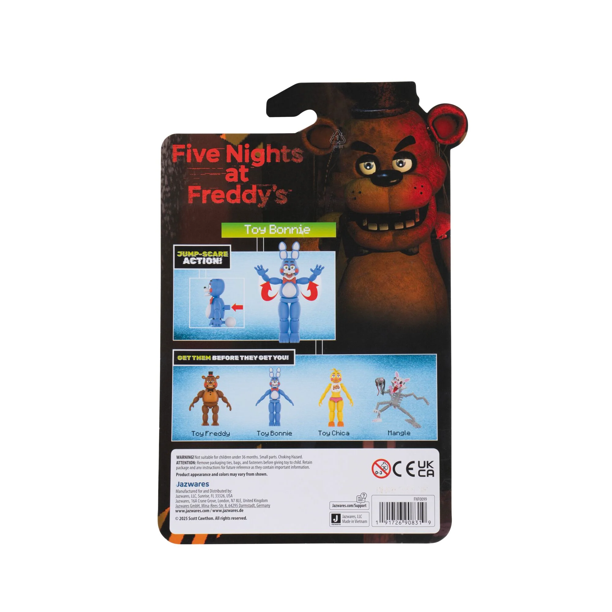 Five Nights at Freddy’s Toy Bonnie 5-Inch Articulated Figure - Image 7