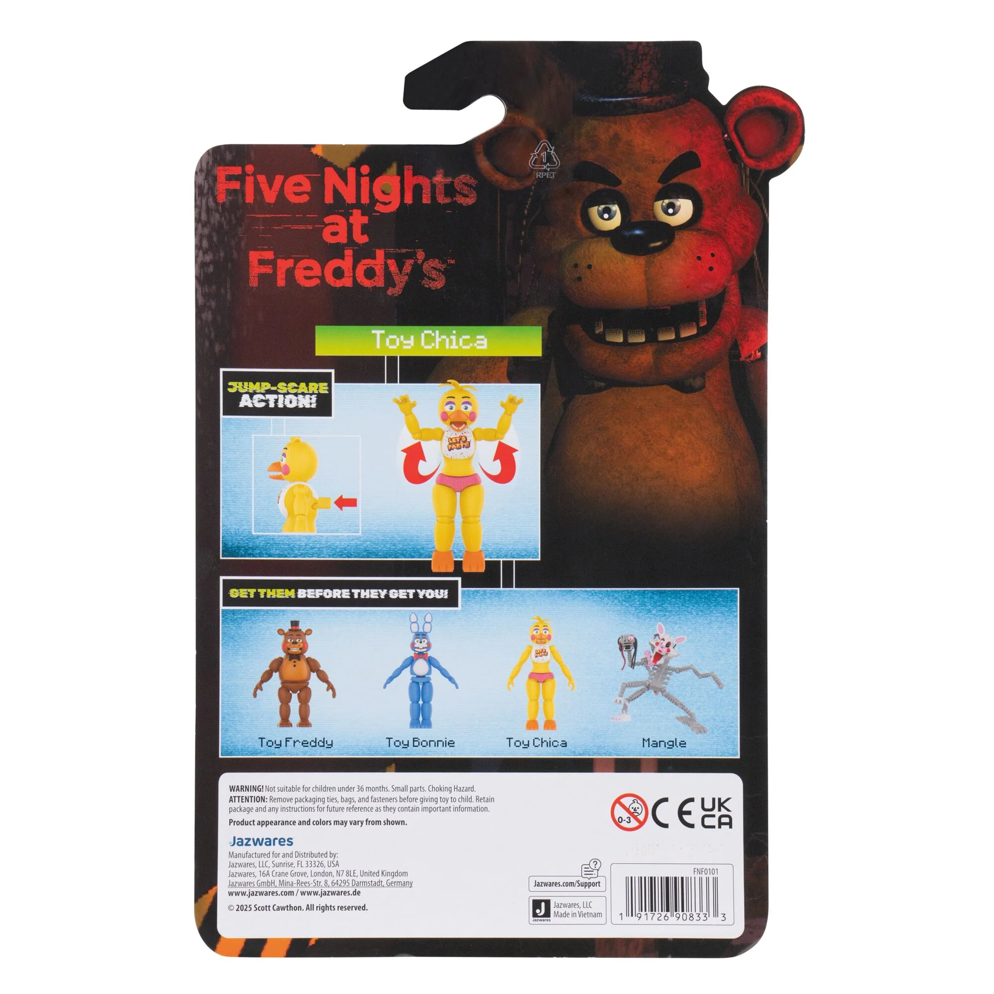 Five Nights at Freddy’s Toy Chica 5-Inch Articulated Figure - Image 7