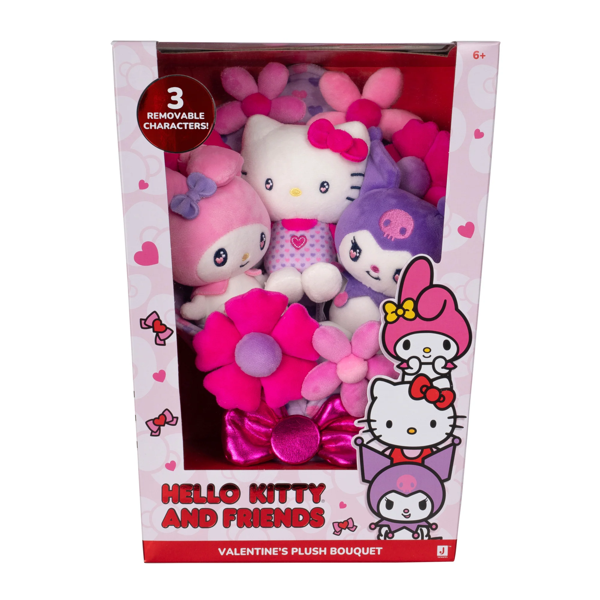 Hello Kitty and Friends 12-Inch Plush Special Valentine’s Bouquet - Image 3