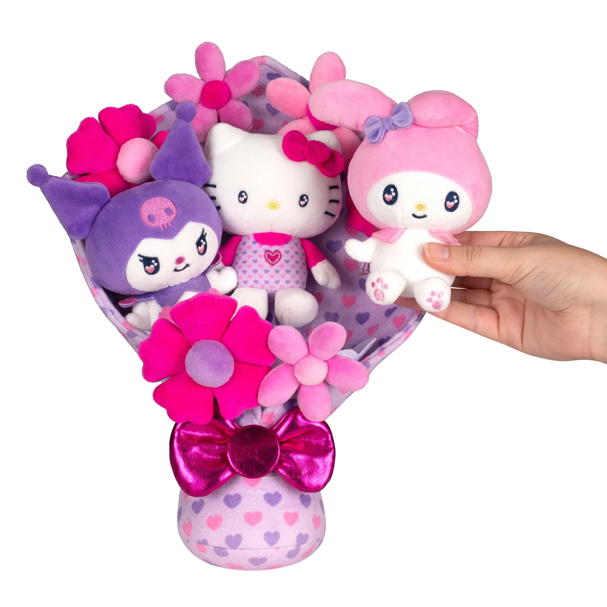 Hello Kitty and Friends 12-Inch Plush Special Valentine’s Bouquet - Image 4