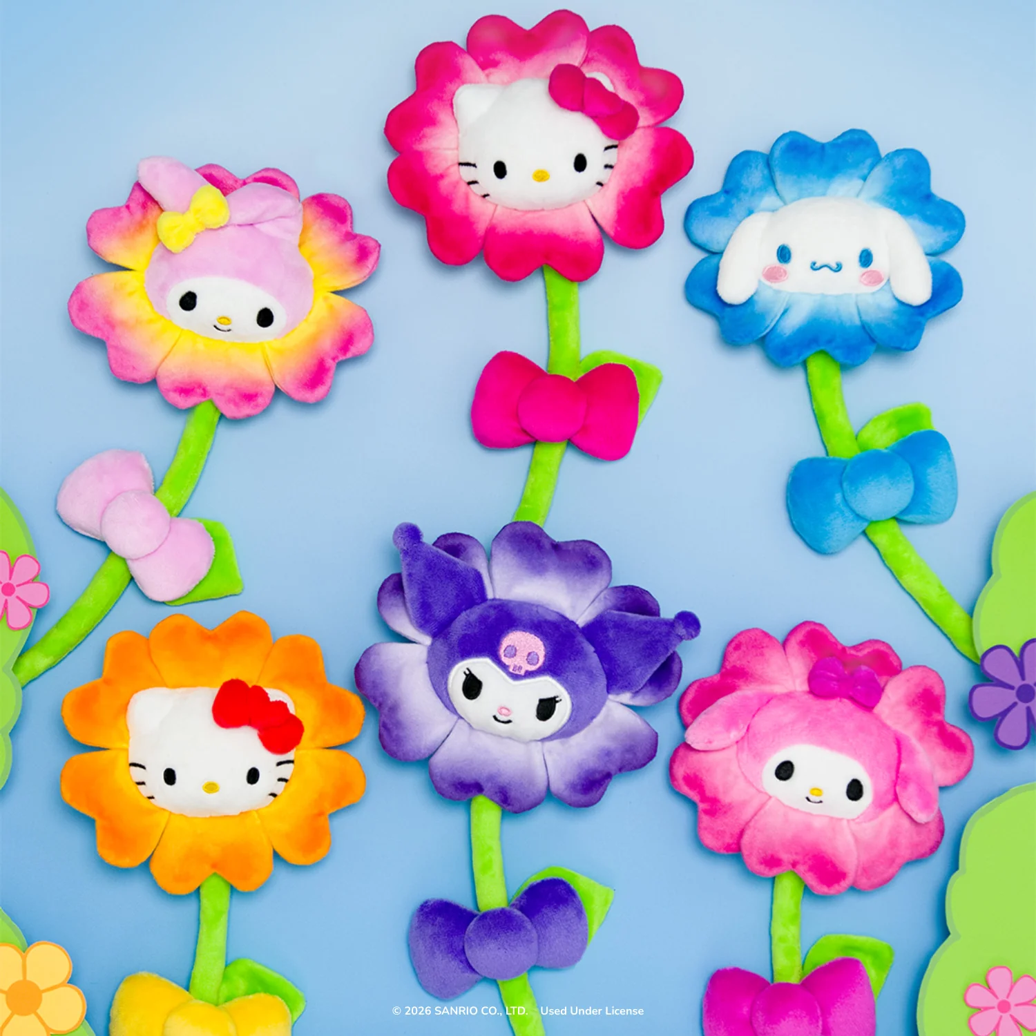 Hello Kitty and Friends 14-Inch Plush Flower 2-Pack - My Melody & Kuromi - Image 8