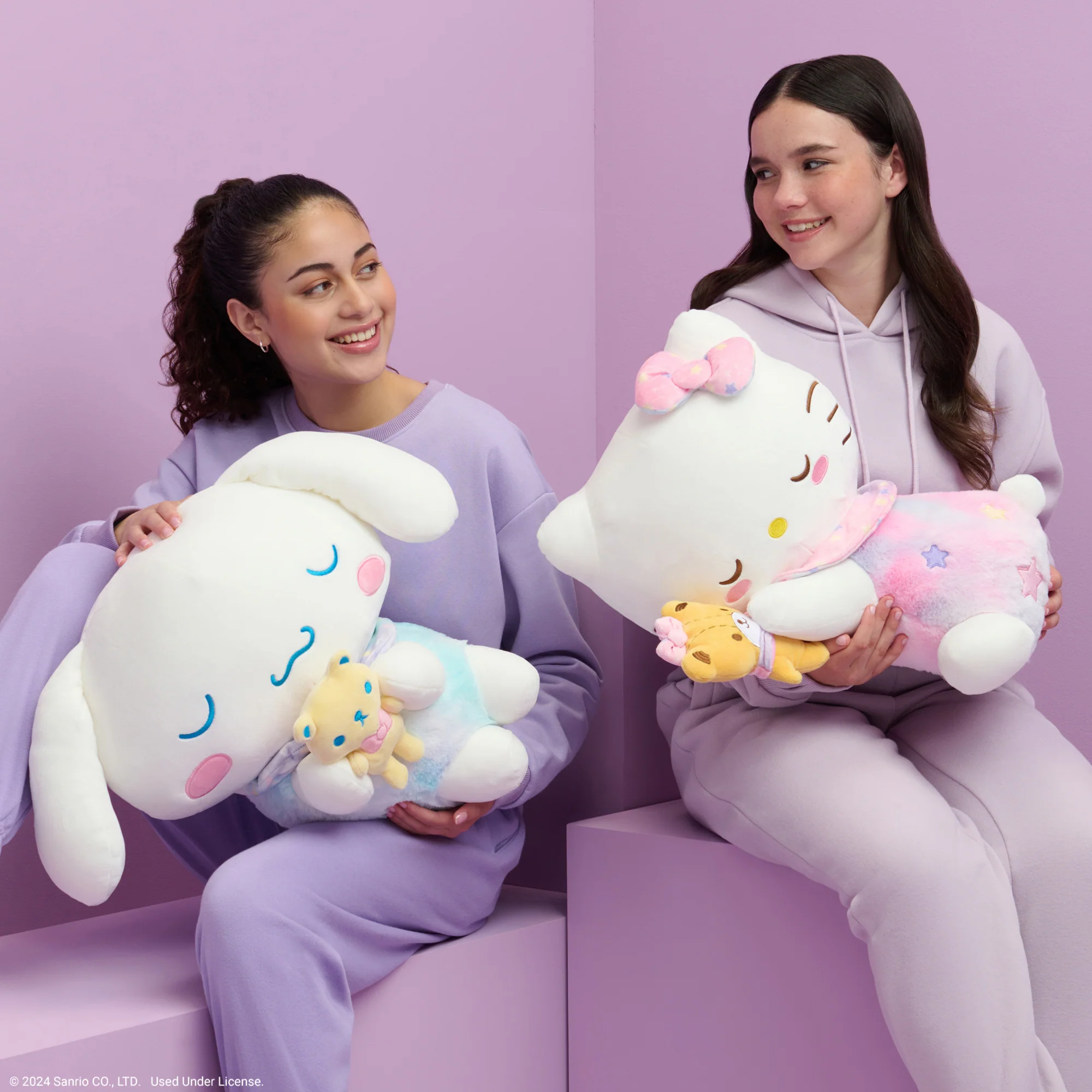 Hello Kitty and Friends 18-Inch Sleeping Plush - Cinnamoroll - Image 6