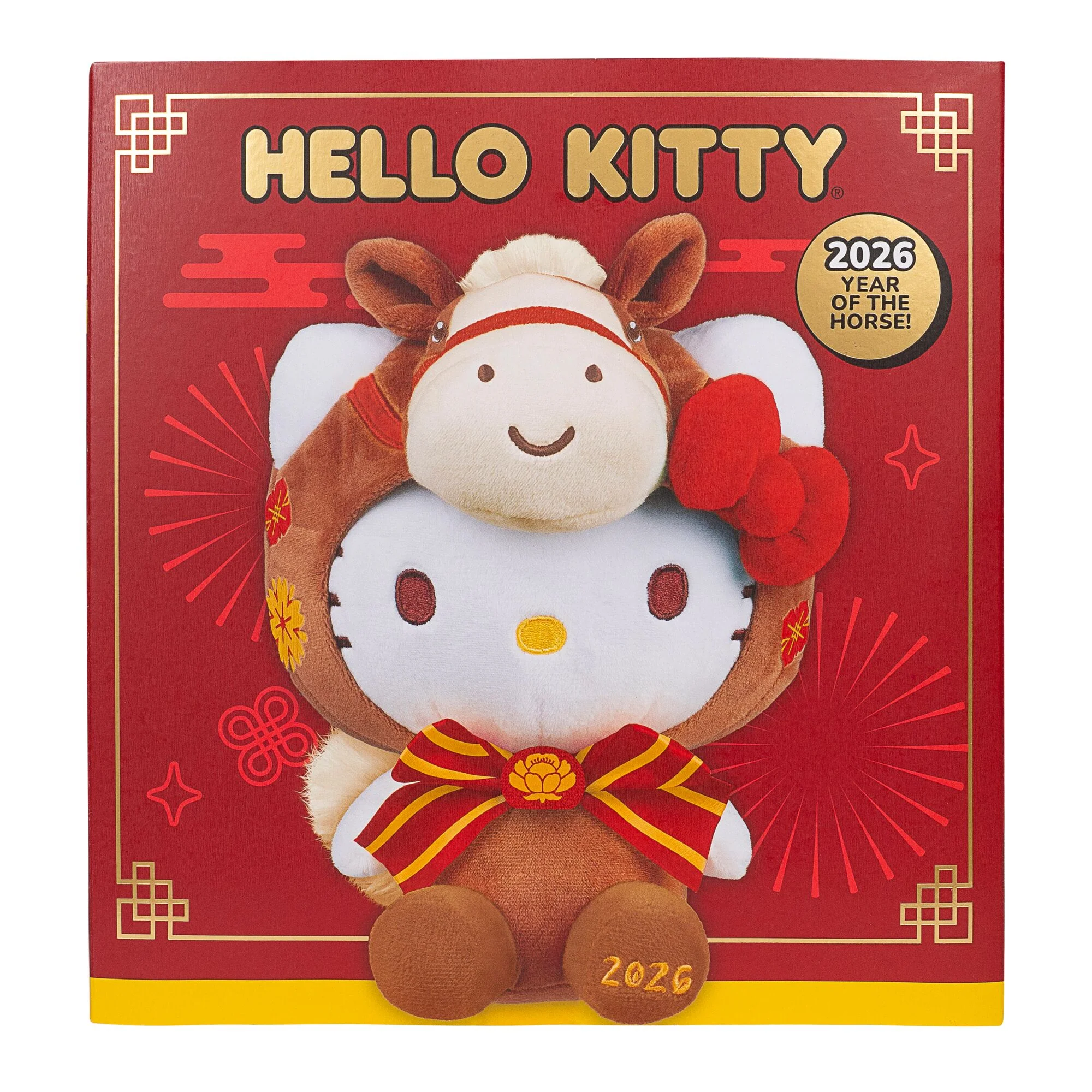Hello Kitty and Friends 8-Inch Hello Kitty 2026 Year of the Horse New Year Plush - Limited Edition - Image 7