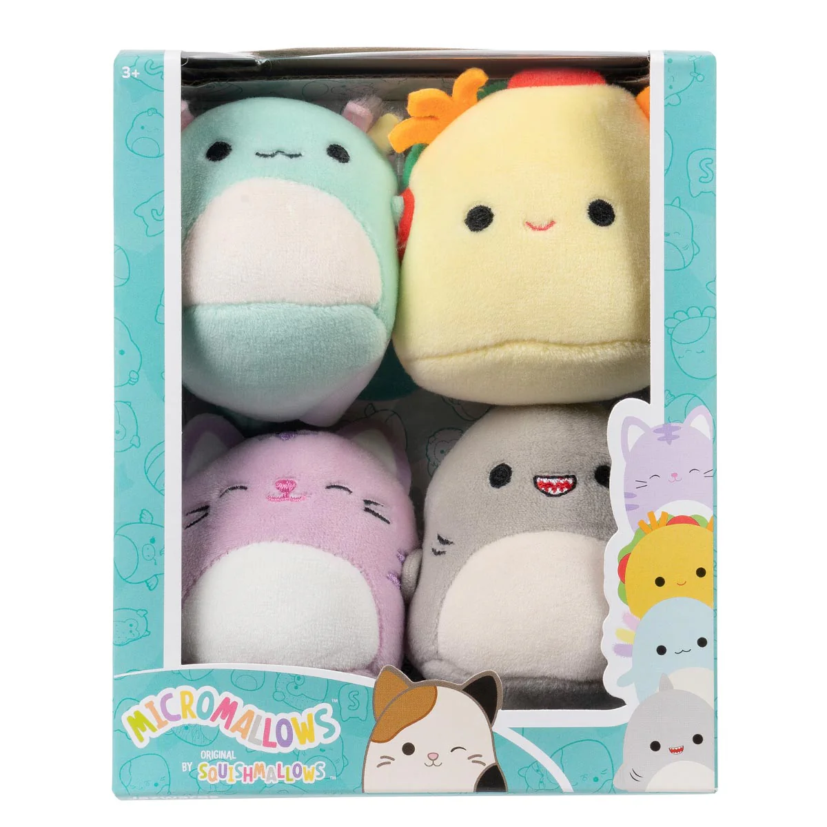 Micromallows 4-Pack - Gordon Shark, Tex Taco, Tabitha Cat, Irina Axolotl - Image 2