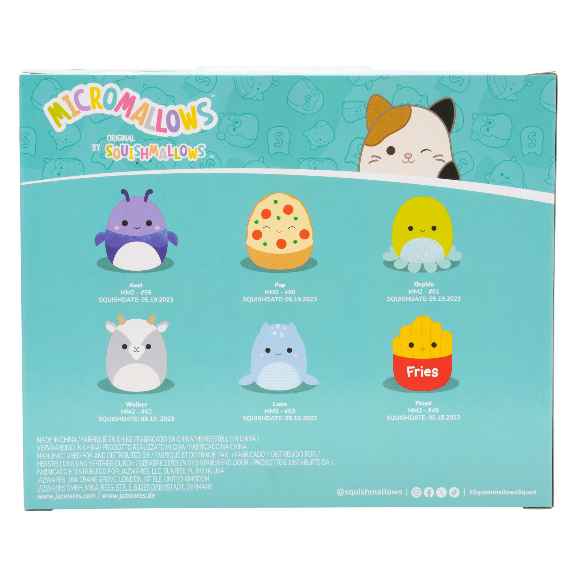 Micromallows 6-Pack – Axel Beetle, Lune Loch Ness Monster, Floyd French Fries, Orphie Octopus, Pep Pizza, Walker Goat - Image 11
