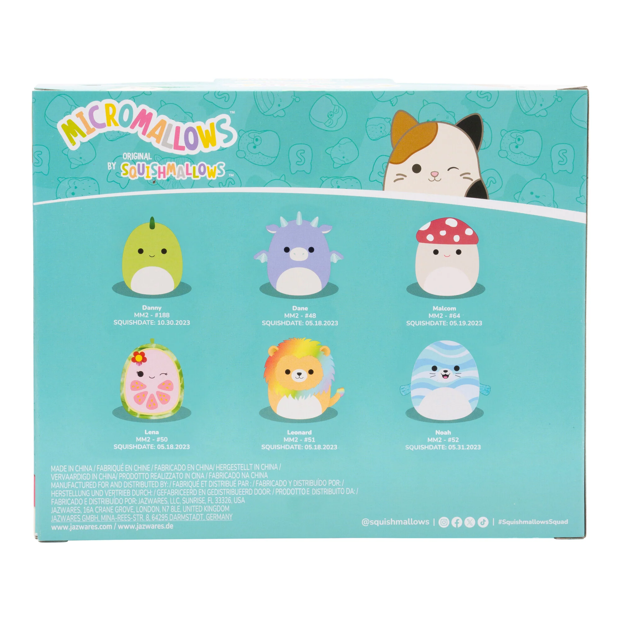 Micromallows 6-Pack – Danny Dinosaur, Dane Dragon, Malcolm Mushroom, Lena Guava Fruit, Leonard Lion, Noah Seal - Image 11