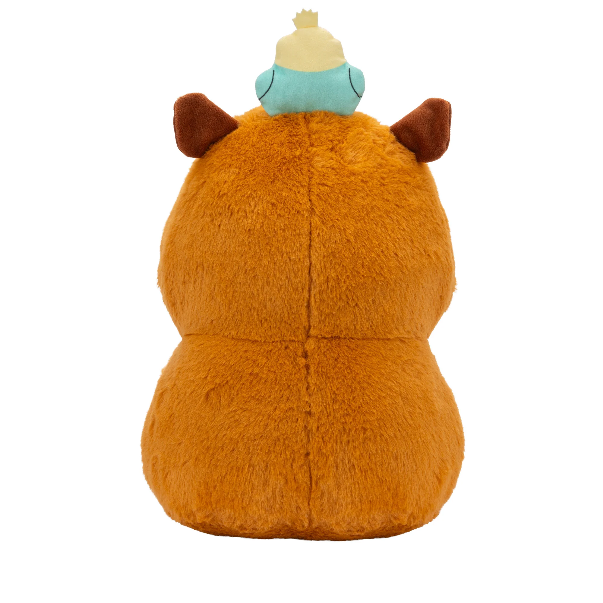 Russ 14-Inch Sleepy Capybara with Bird Plush - Image 3