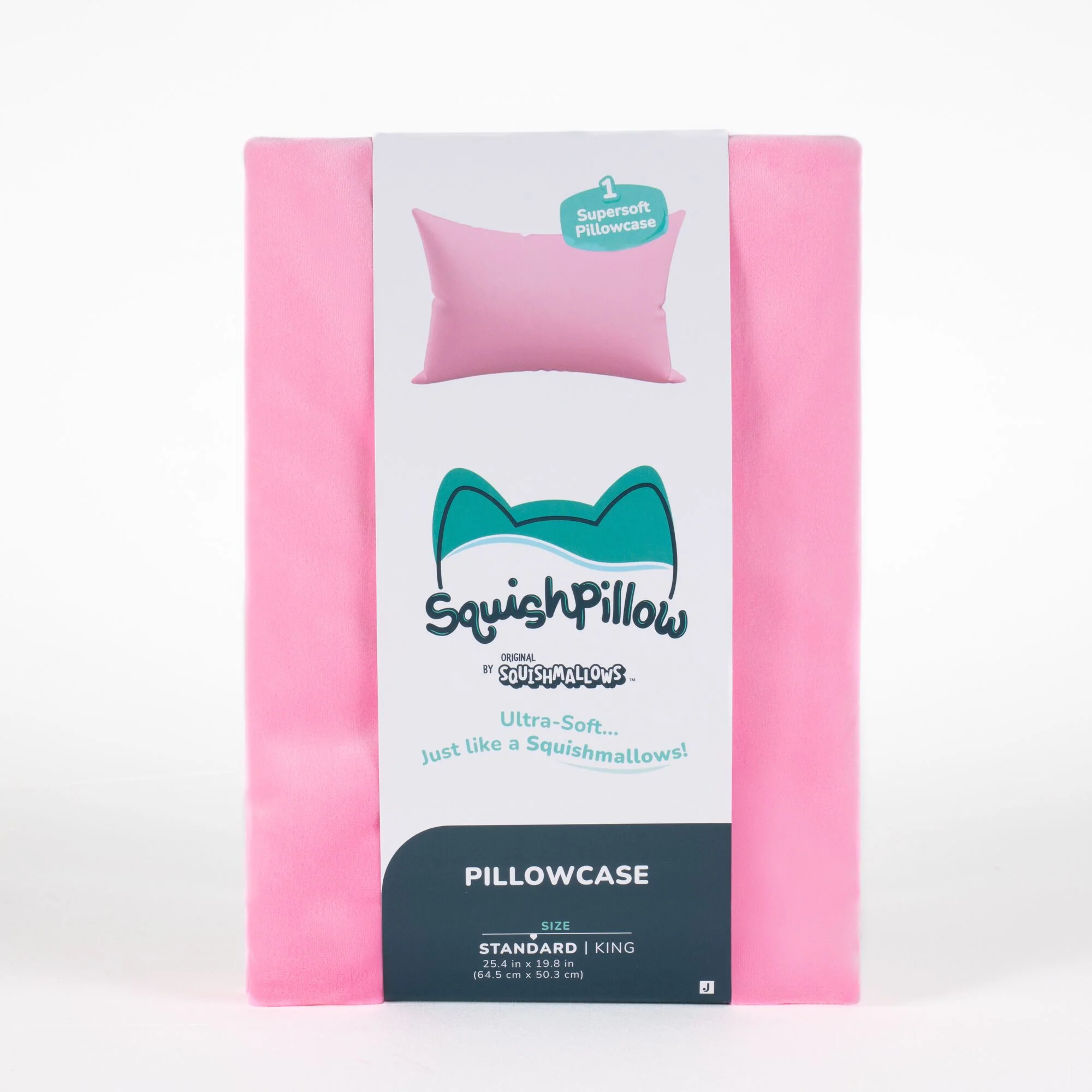 "Solid Slumber" Pink SquishPillow Pillowcase (Standard) - Image 2