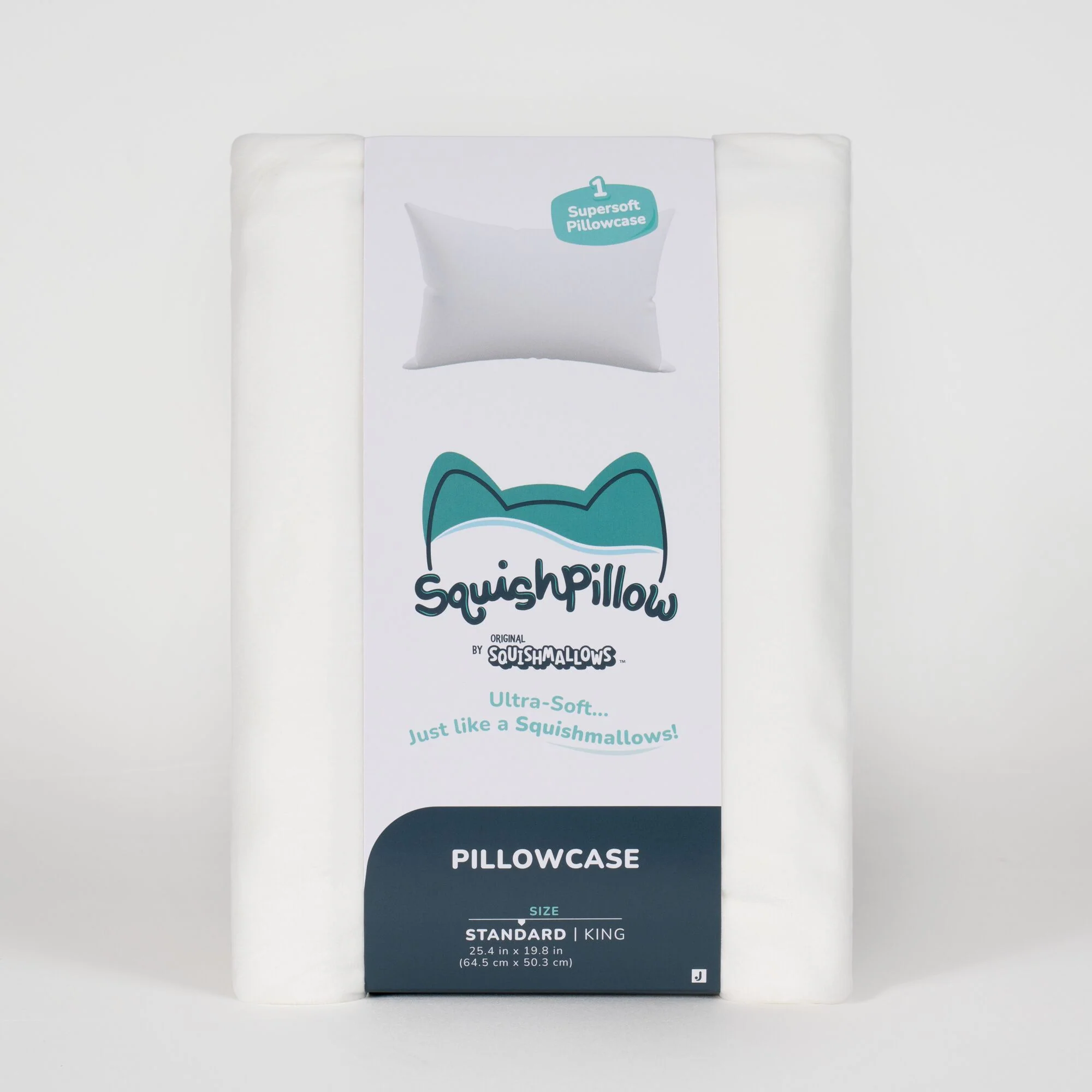 "Solid Slumber" White SquishPillow Pillowcase (Standard) - Image 2