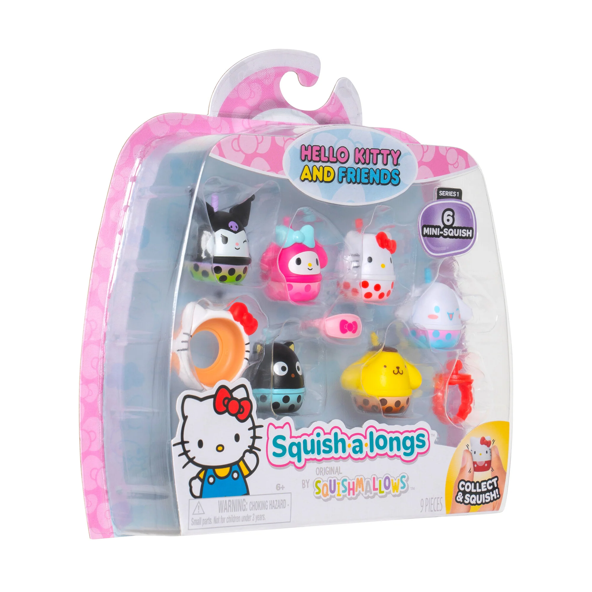 Squish-a-longs Hello Kitty and Friends Boba 6-Pack - Image 6