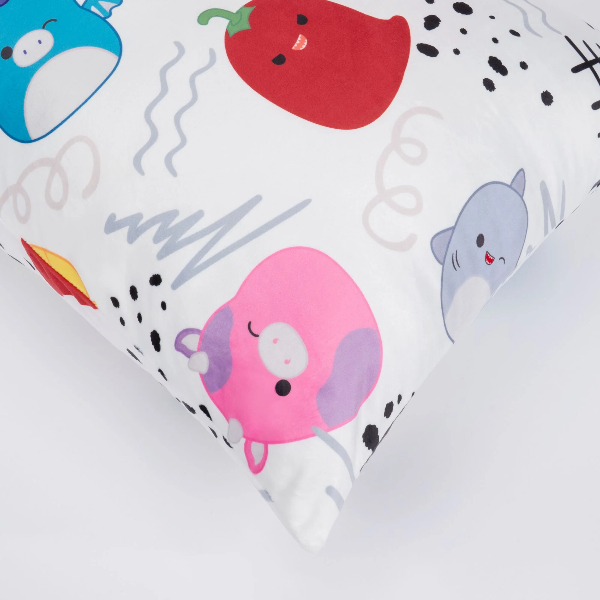 "Squish Vibes" White SquishPillow Pillowcase (Standard) - Image 5