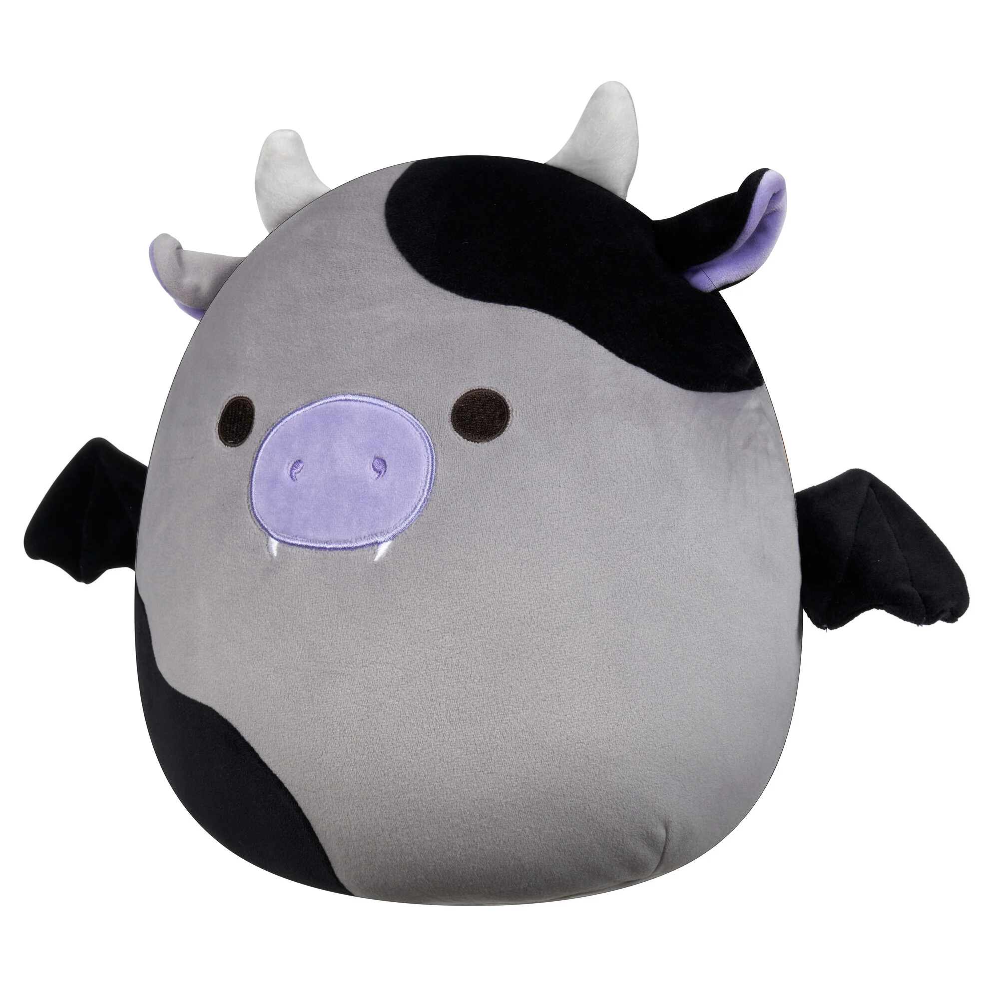 12-Inch Bridgette the Grey and Black Cow Bat - Image 2