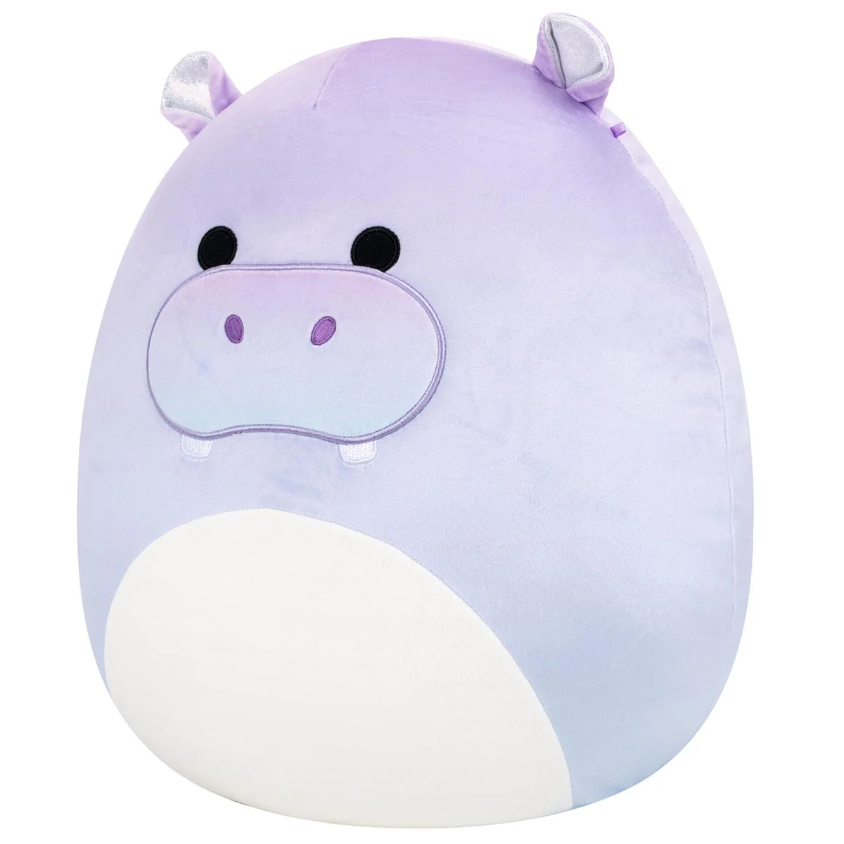 14-Inch Benedict the Purple Gradient Hippo with Sparkly Ears - Image 2
