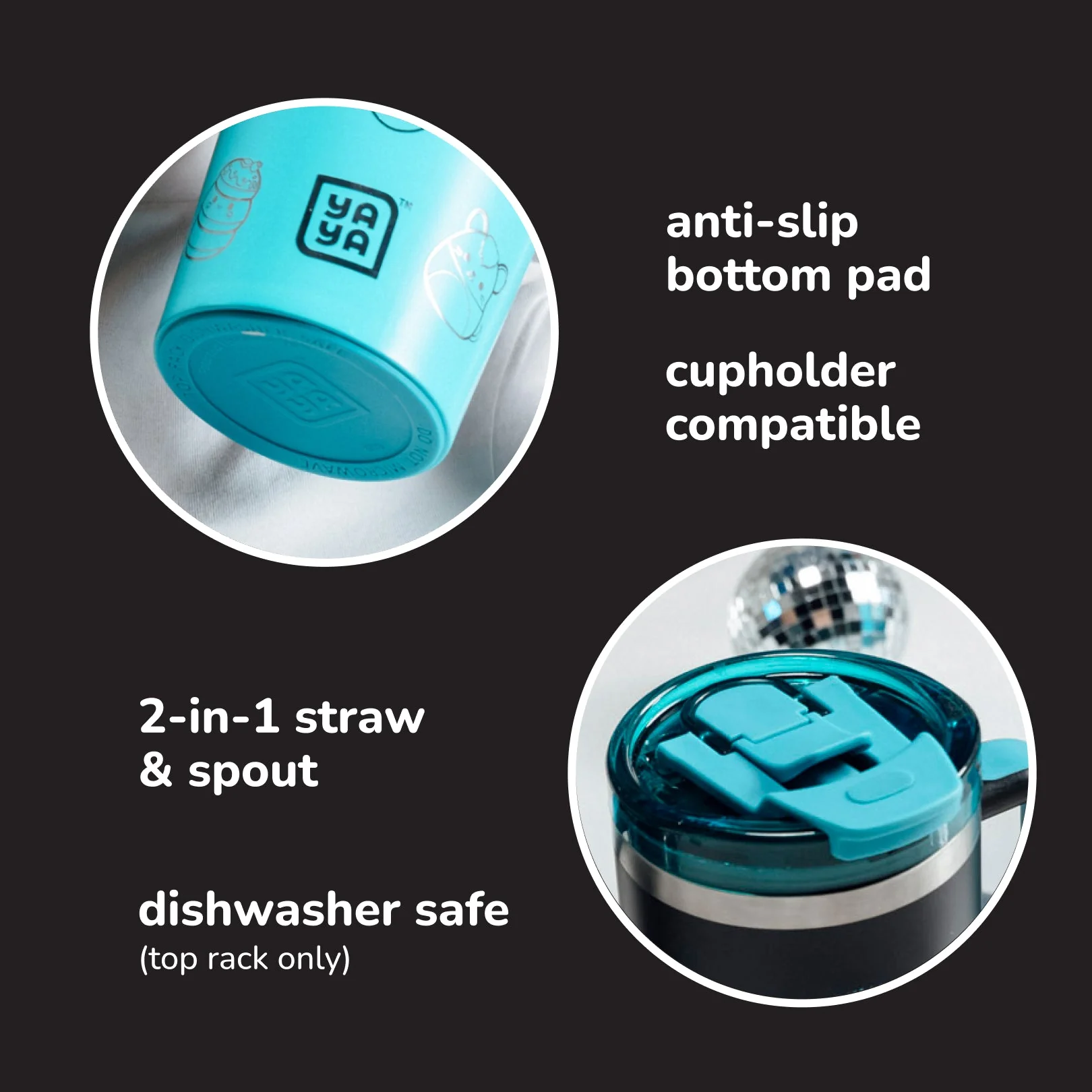 Squishmallows Bling Tumbler with Straw - Image 2