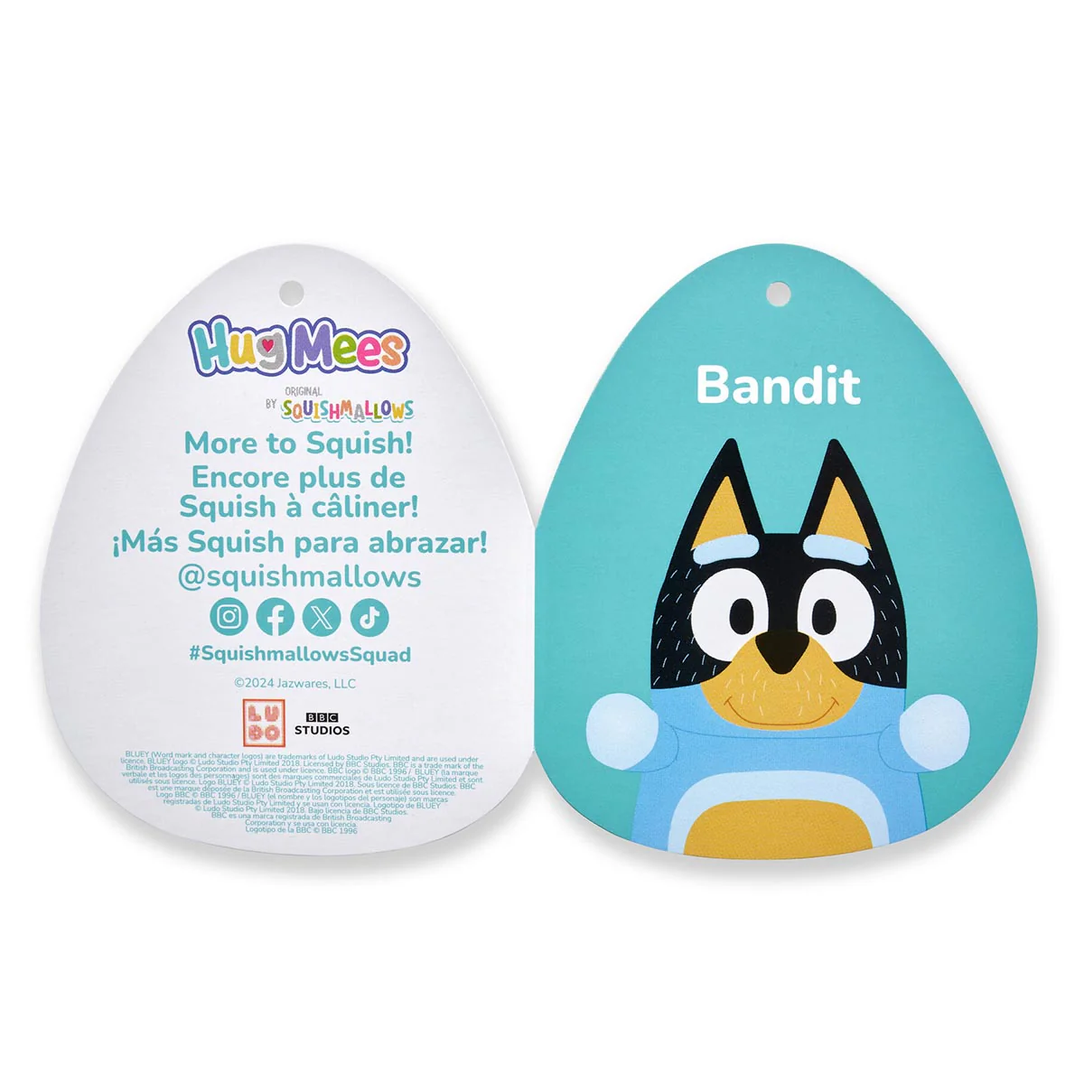 Bluey 10-Inch Bandit HugMees - Image 6
