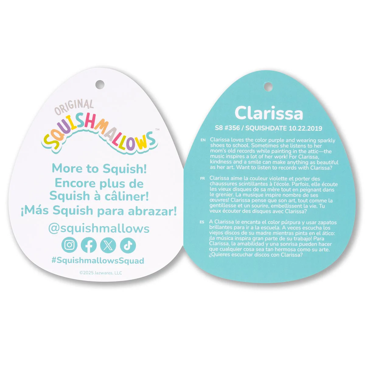 8-Inch Clarissa the Rainbow Unicorn with Fuzzy Belly - Image 6