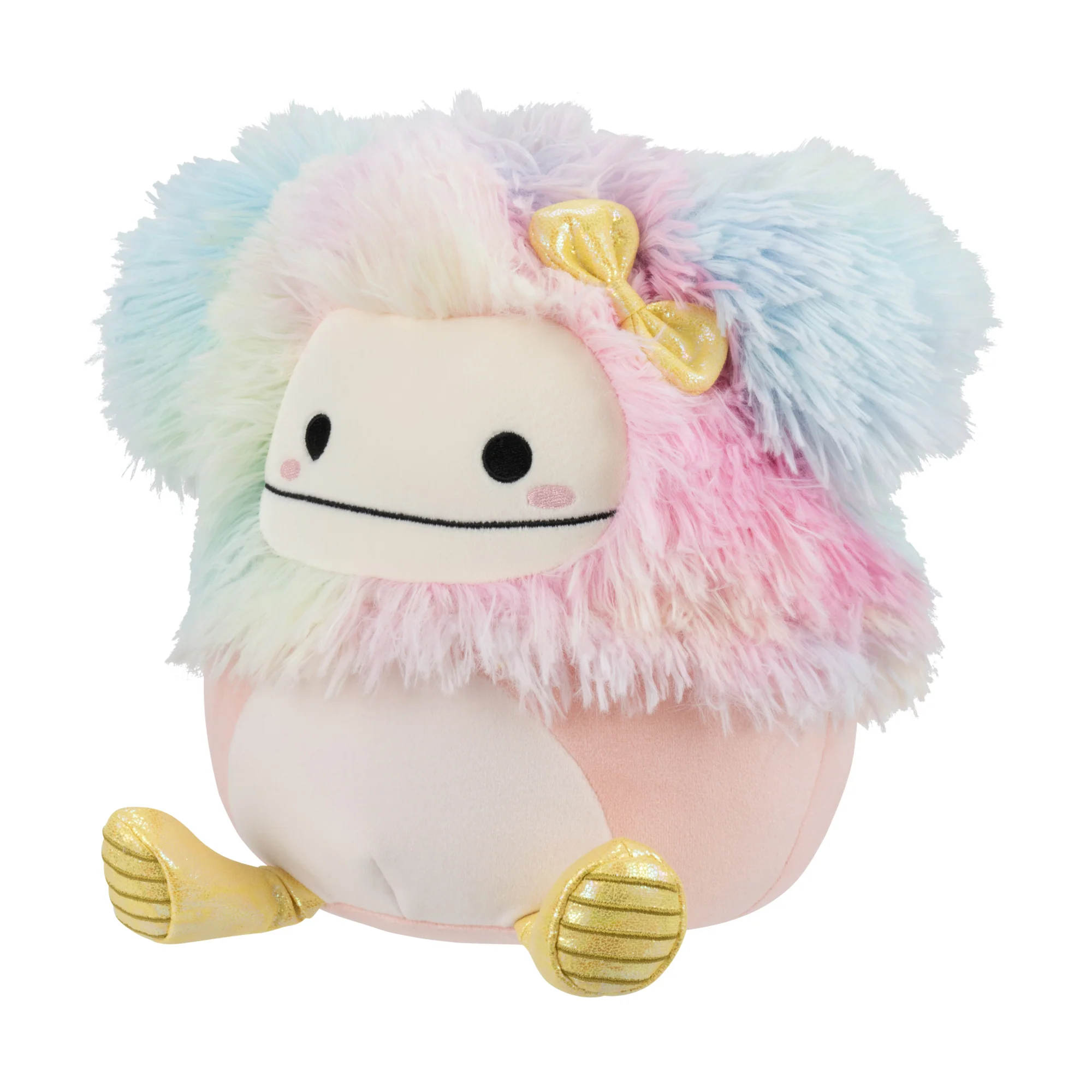 Diane the Peach Bigfoot with Yellow Rain Boots - Image 2
