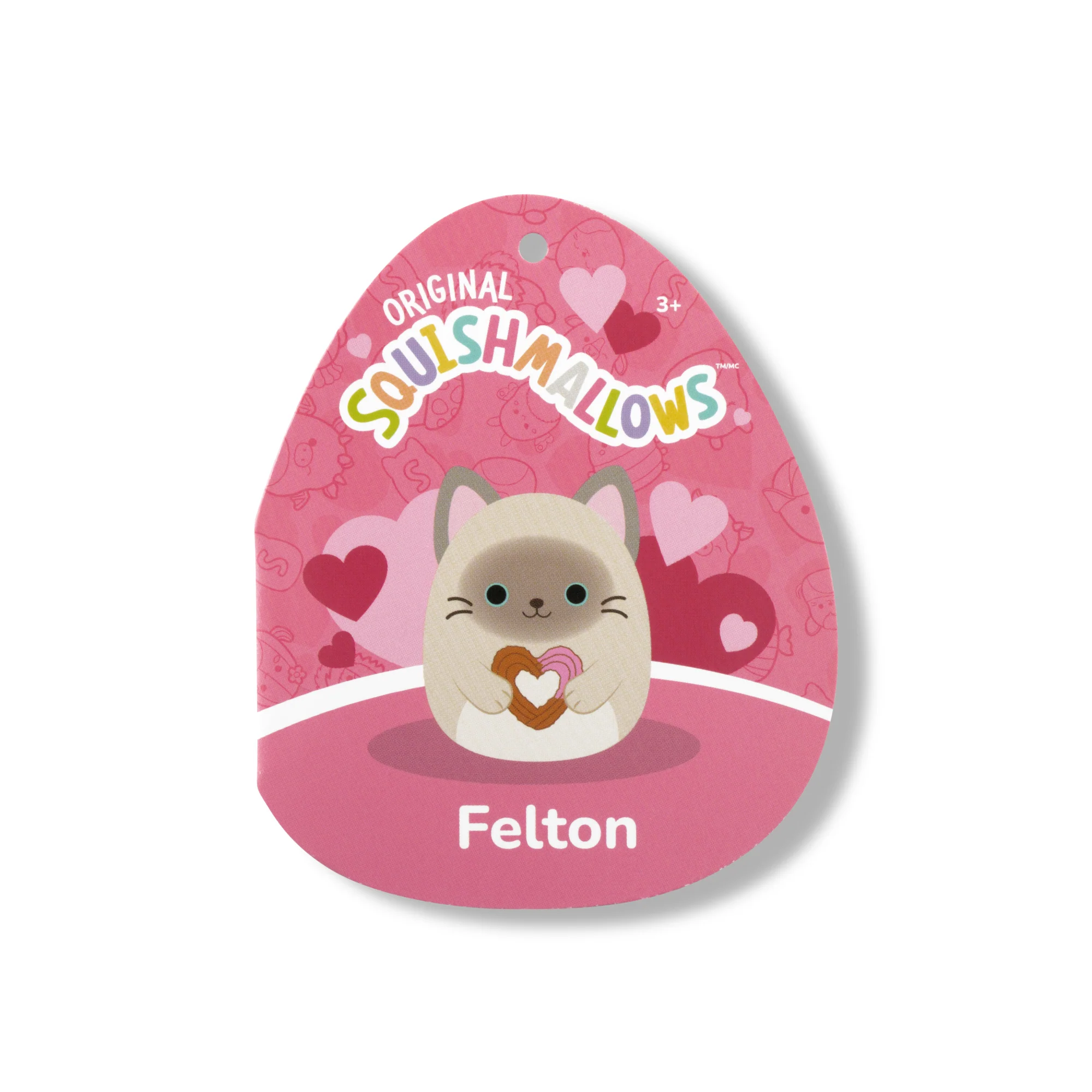 12-Inch Felton the Siamese Cat Holding Heart Churro - Image 5