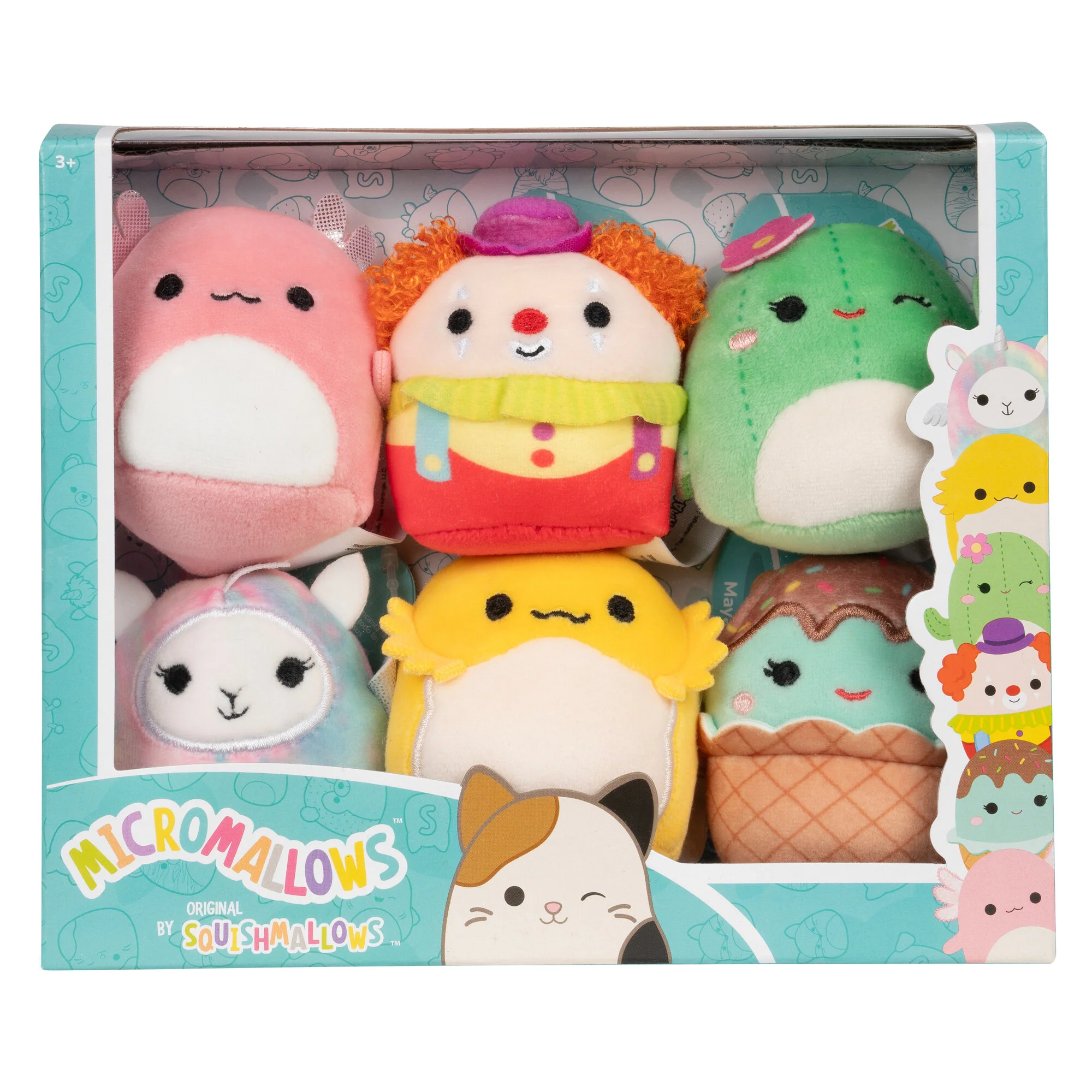 Micromallows 6-Pack – Archie Axolotl, Bimbi Clown, Lucy-May Llamapegacorn, Maritza Cactus, Maya Sundae, Rodry Bearded Dragon - Image 2