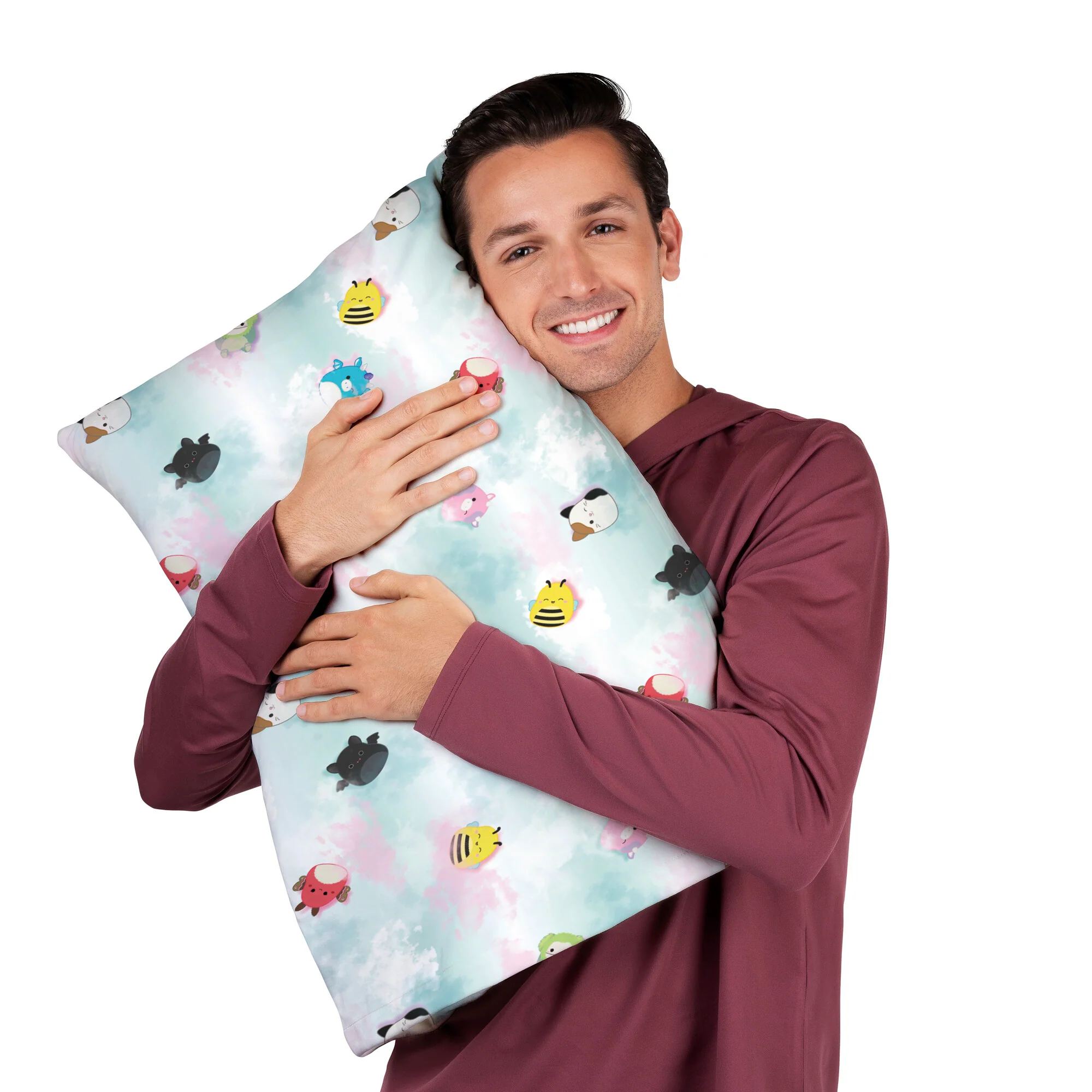 “On Cloud 9” Blue SquishPillow Pillowcase (Standard Size) - Image 2