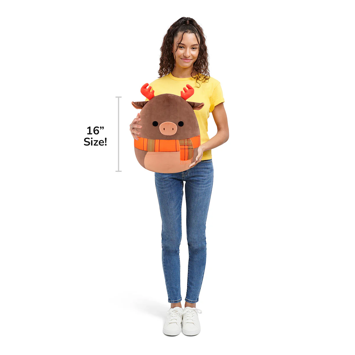 16-Inch Patterson the Moose with Orange Scarf - Image 7
