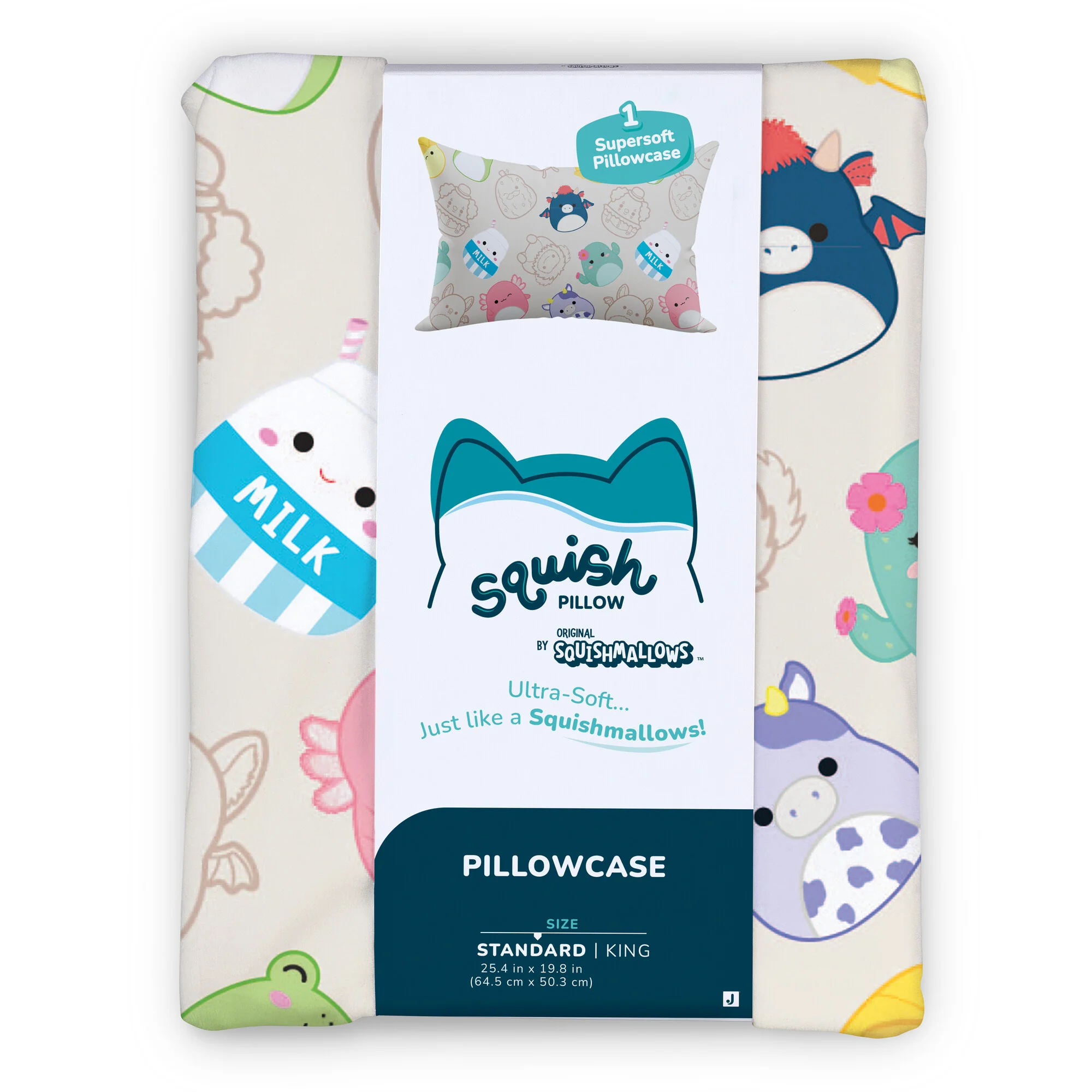 “Resties Besties” Tan SquishPillow Pillowcase (Standard Size) - Image 3