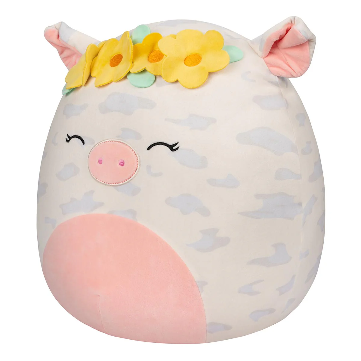 16-Inch Rosie the Spotted Pig with Yellow Flower Crown - Image 2