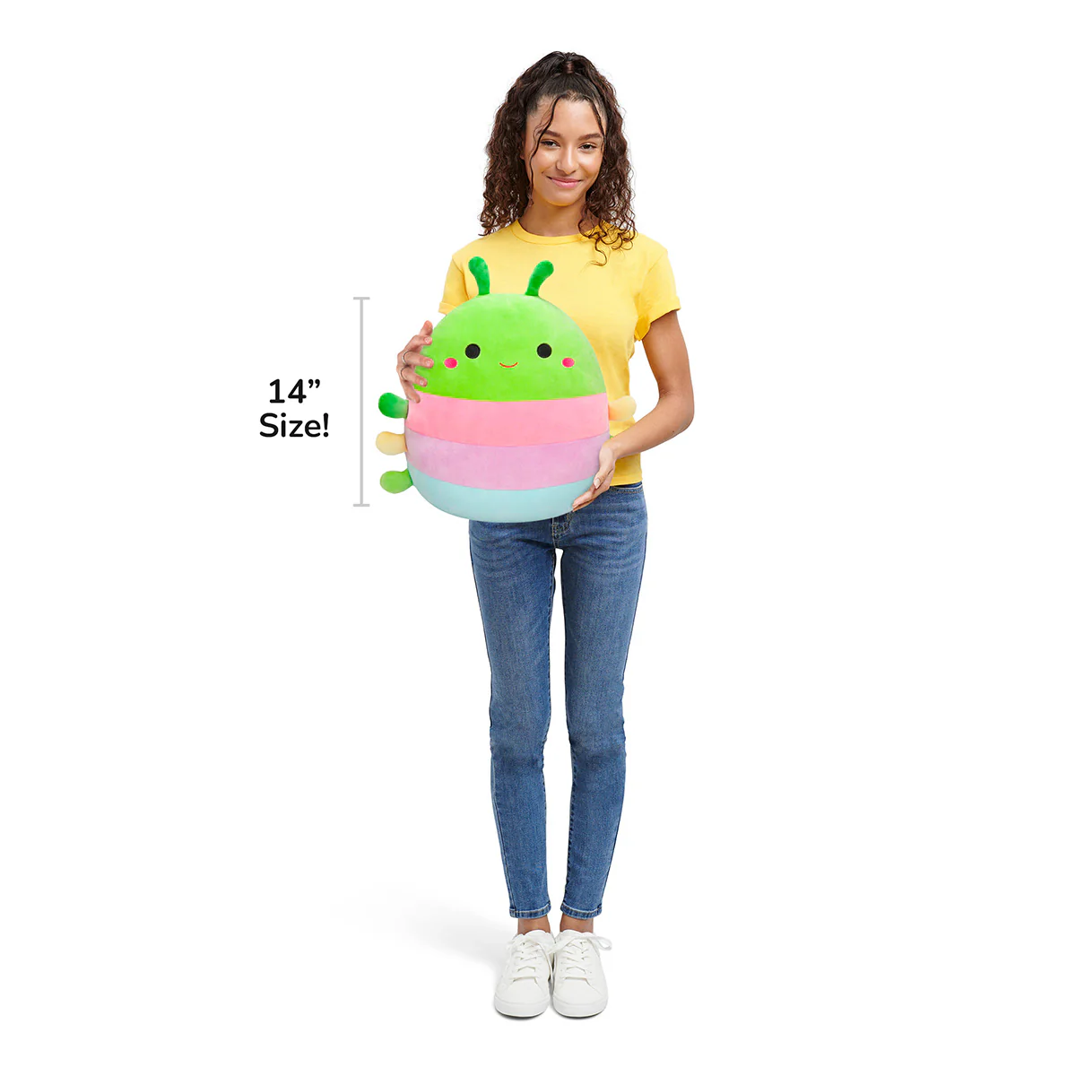 14-Inch Rutabaga the Caterpillar with Multicolored Stripes - Image 5