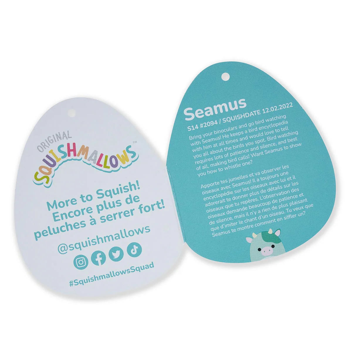 14-Inch Seamus the Green Cow with Fuzzy Belly - Image 6