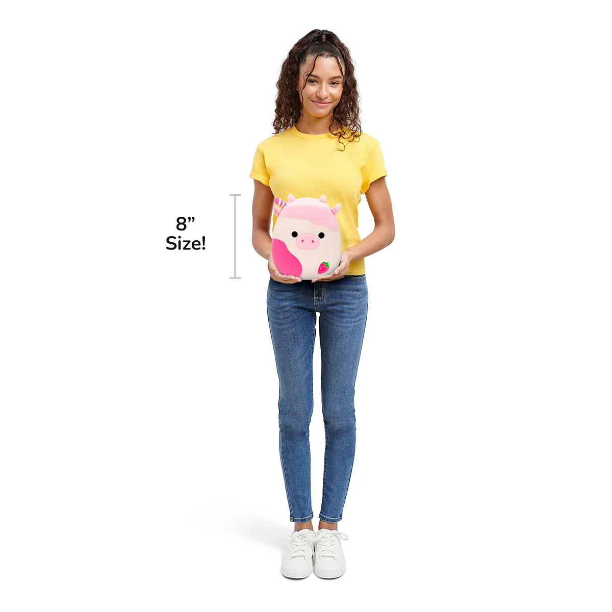 8-Inch Select Series Caedyn the Strawberry Milk Scented Cow - Image 8