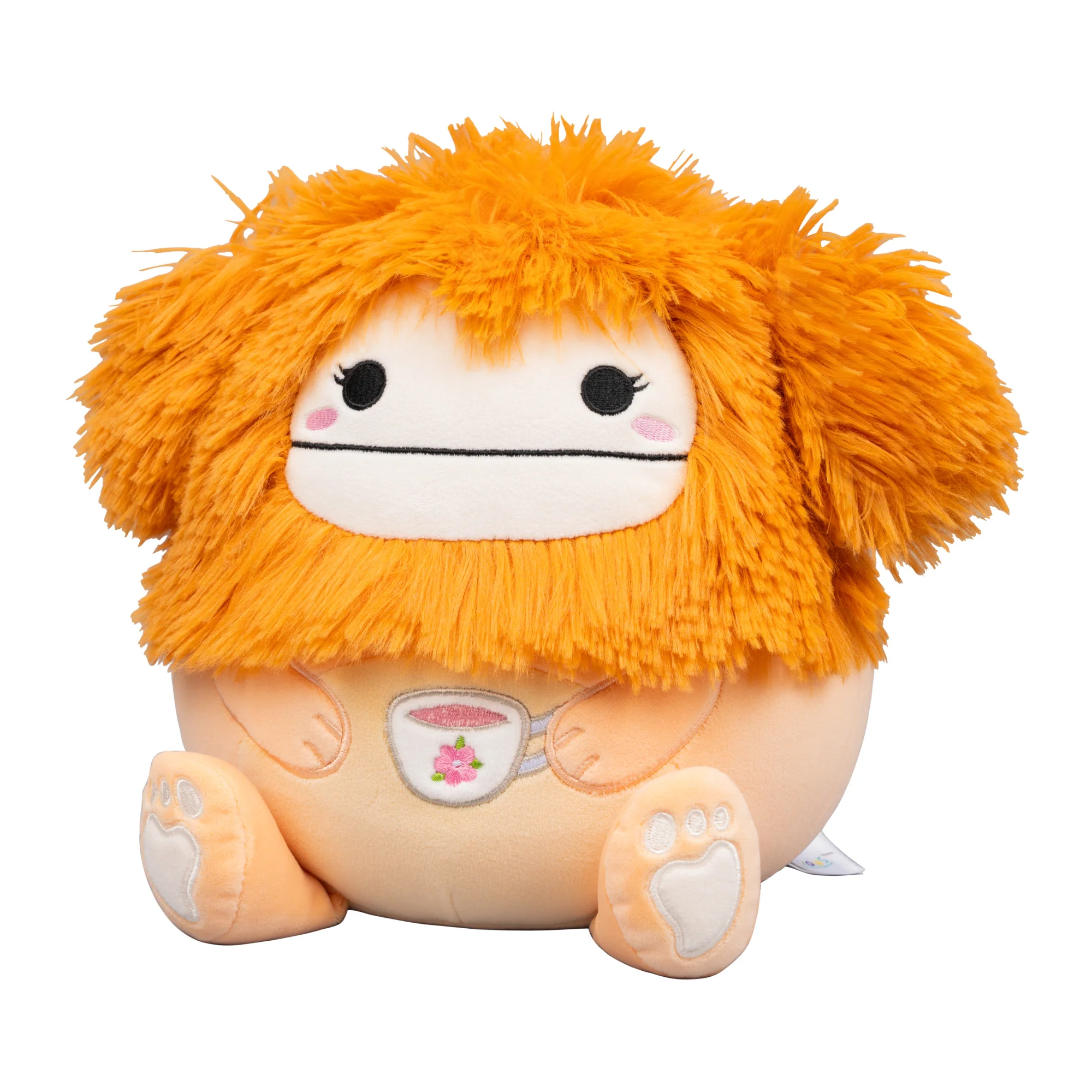 8-Inch Shasta the Peach Bigfoot Holding Teacup - Image 2