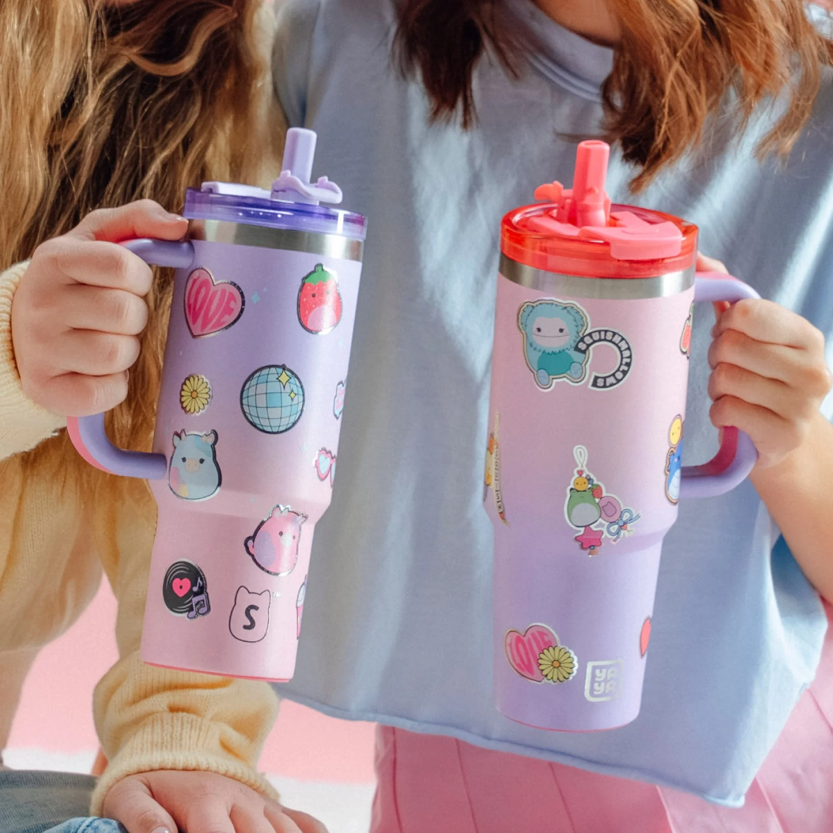 Squishmallows Sticker Bomb Tumbler with Straw - Image 12