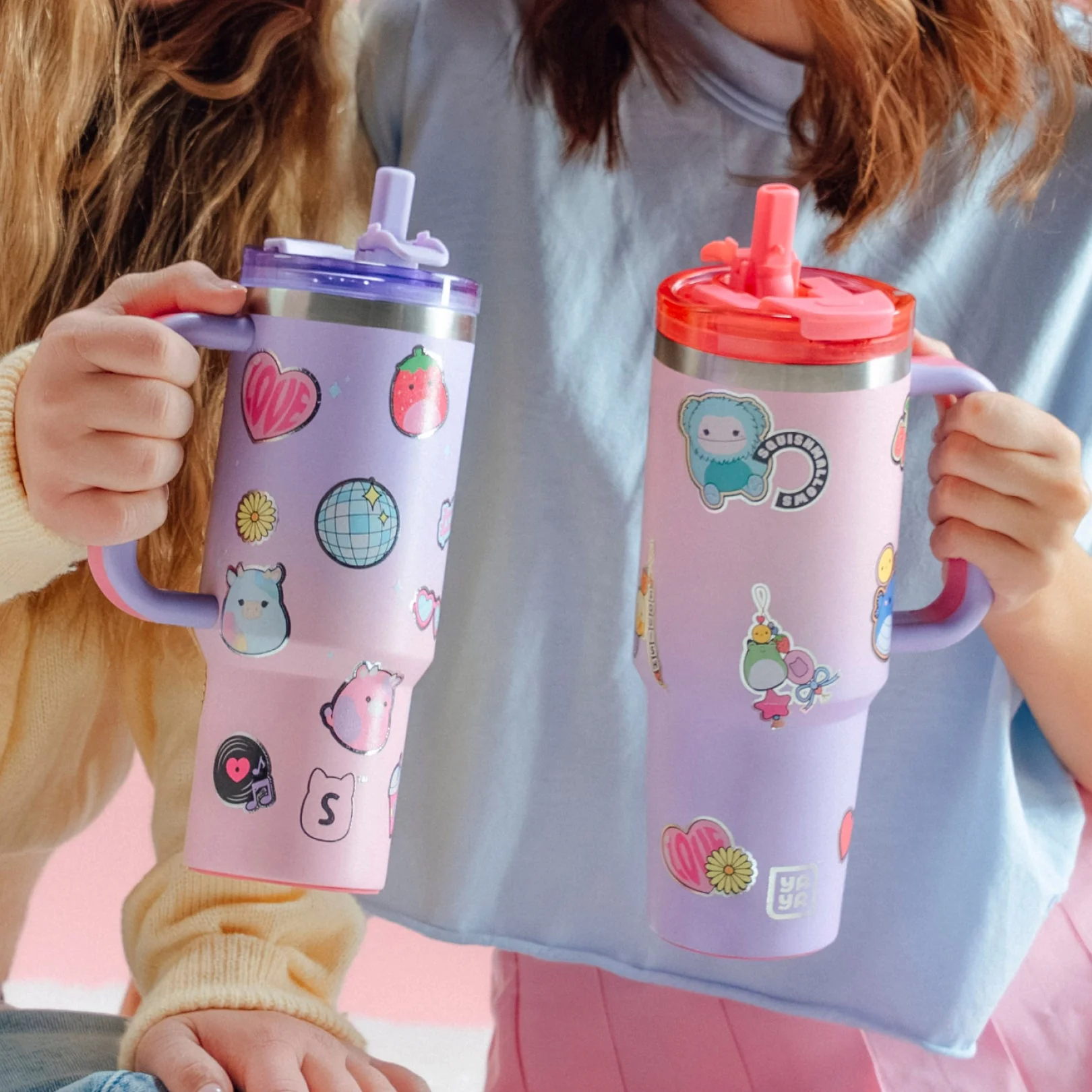 Squishmallows Sticker Bomb Tumbler with Straw - Image 6