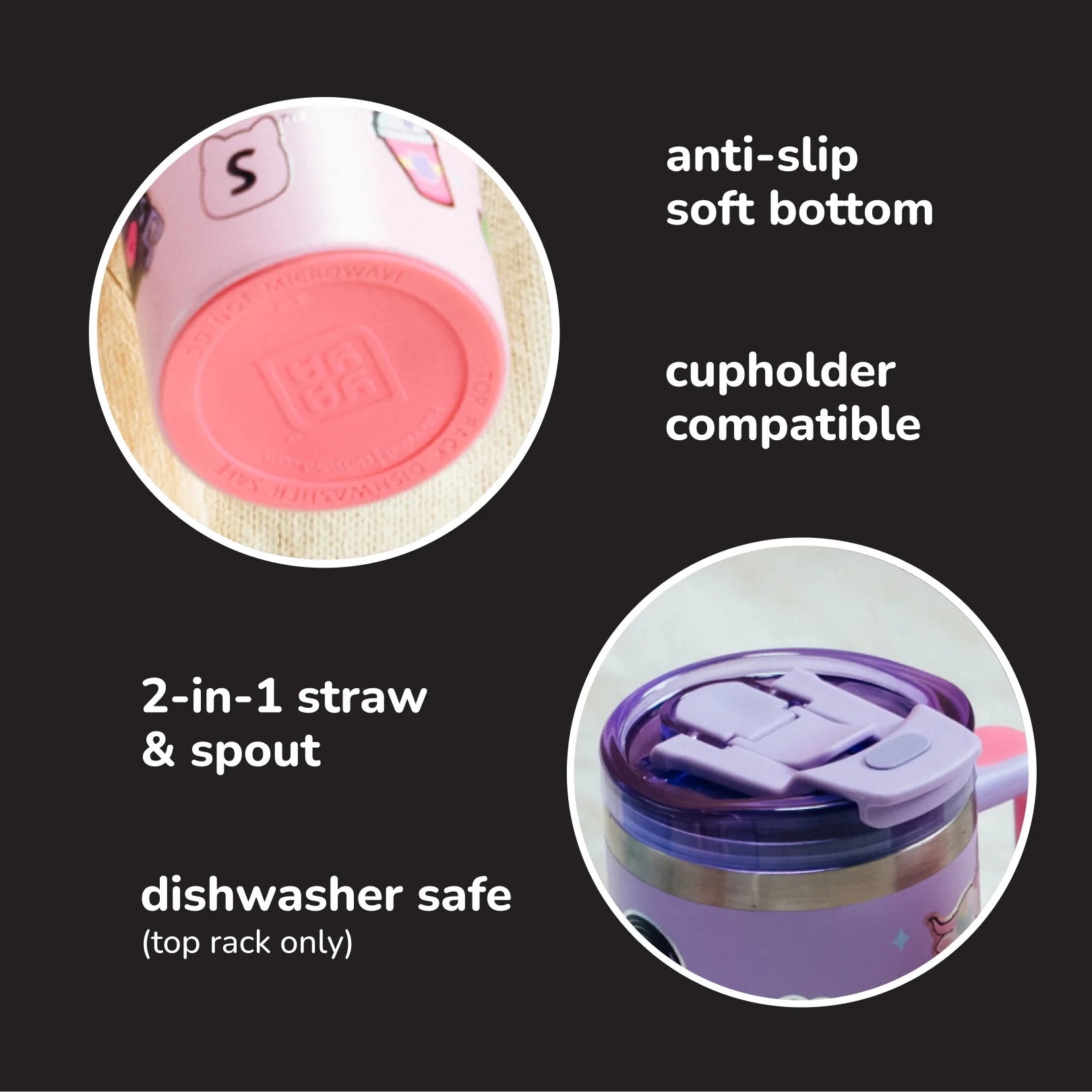 Squishmallows Sticker Bomb Tumbler with Straw - Image 8