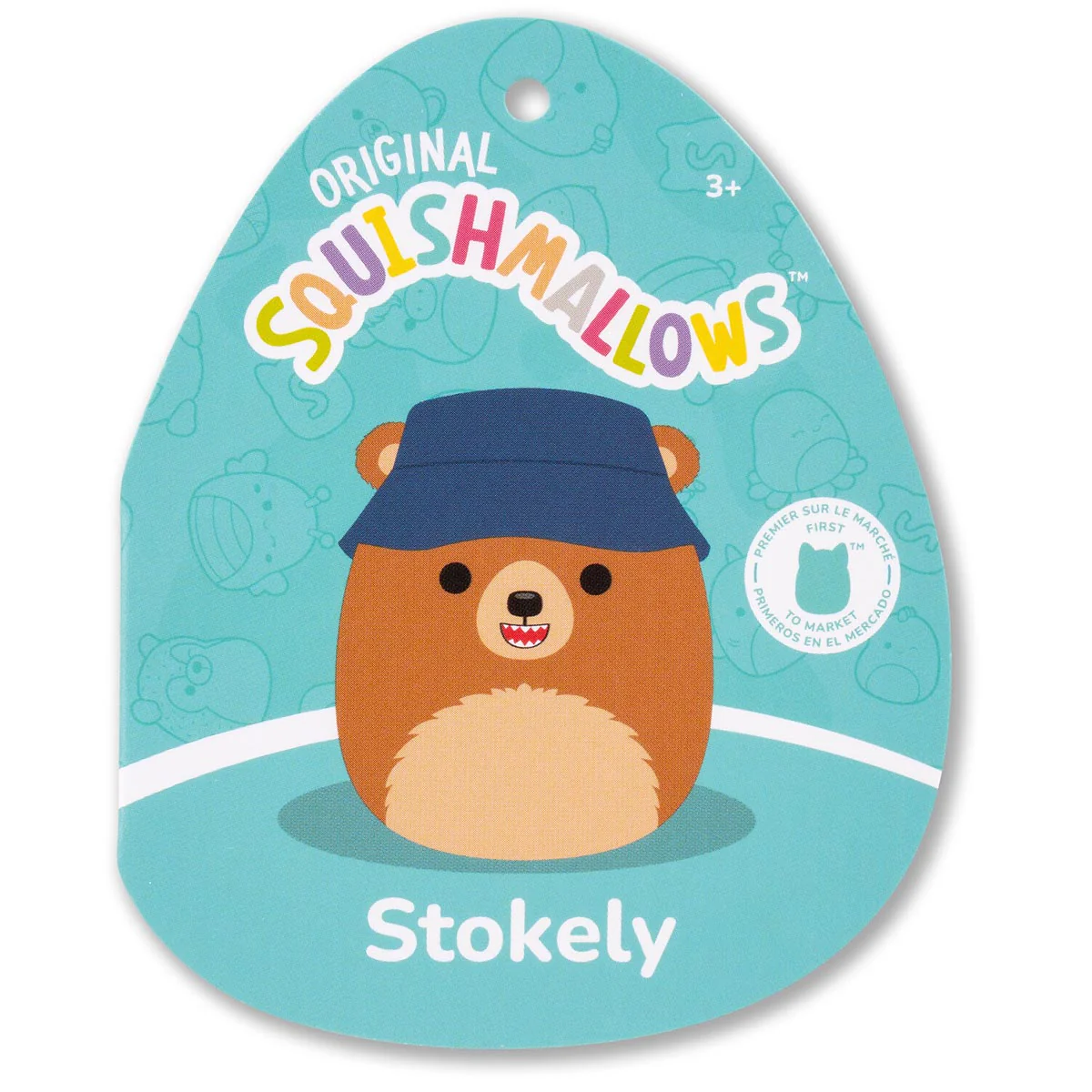 12-Inch Stokely the Brown Kodiak Bear with Bucket Hat - Image 5