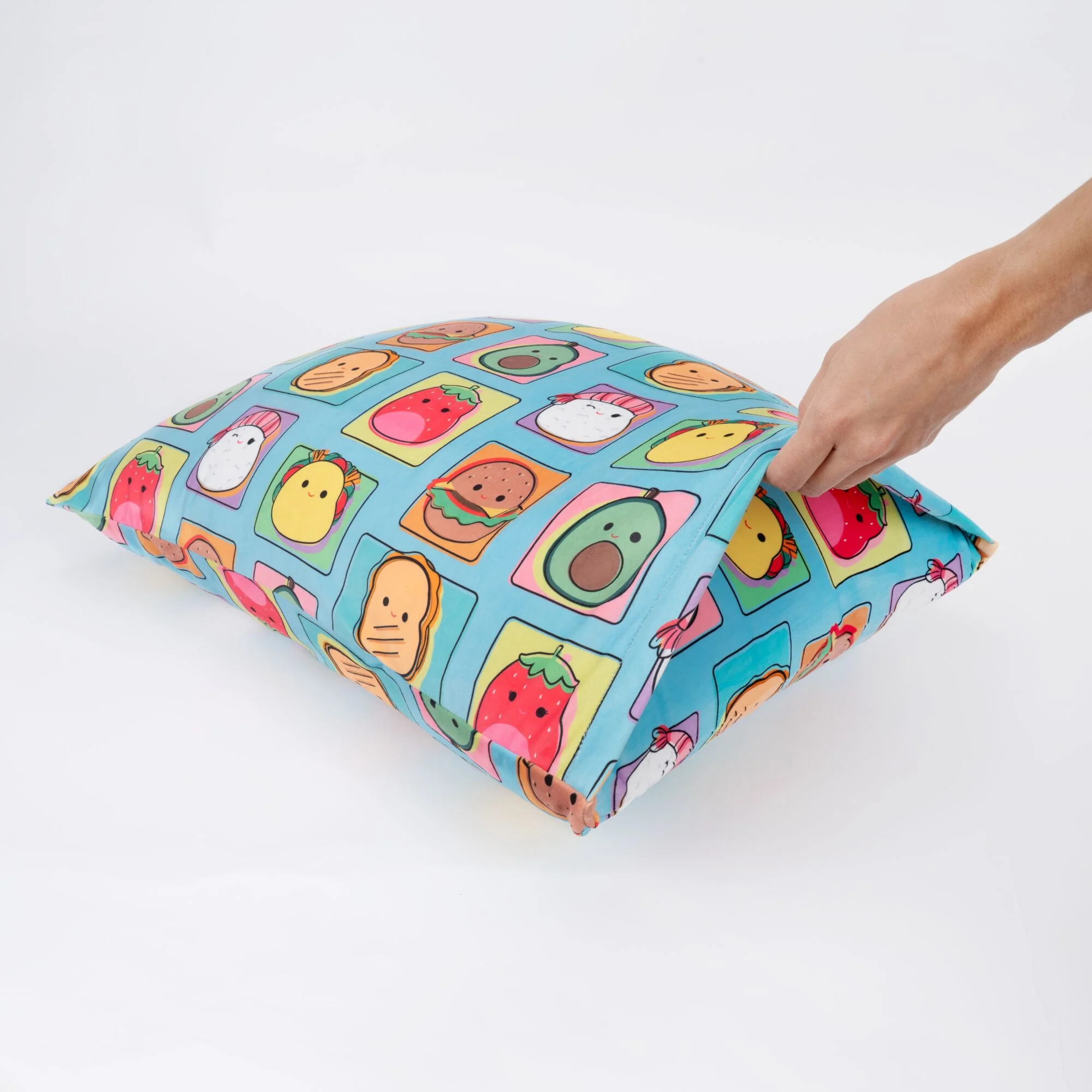“Total Foodies” Teal SquishPillow Pillowcase (Standard) - Image 4