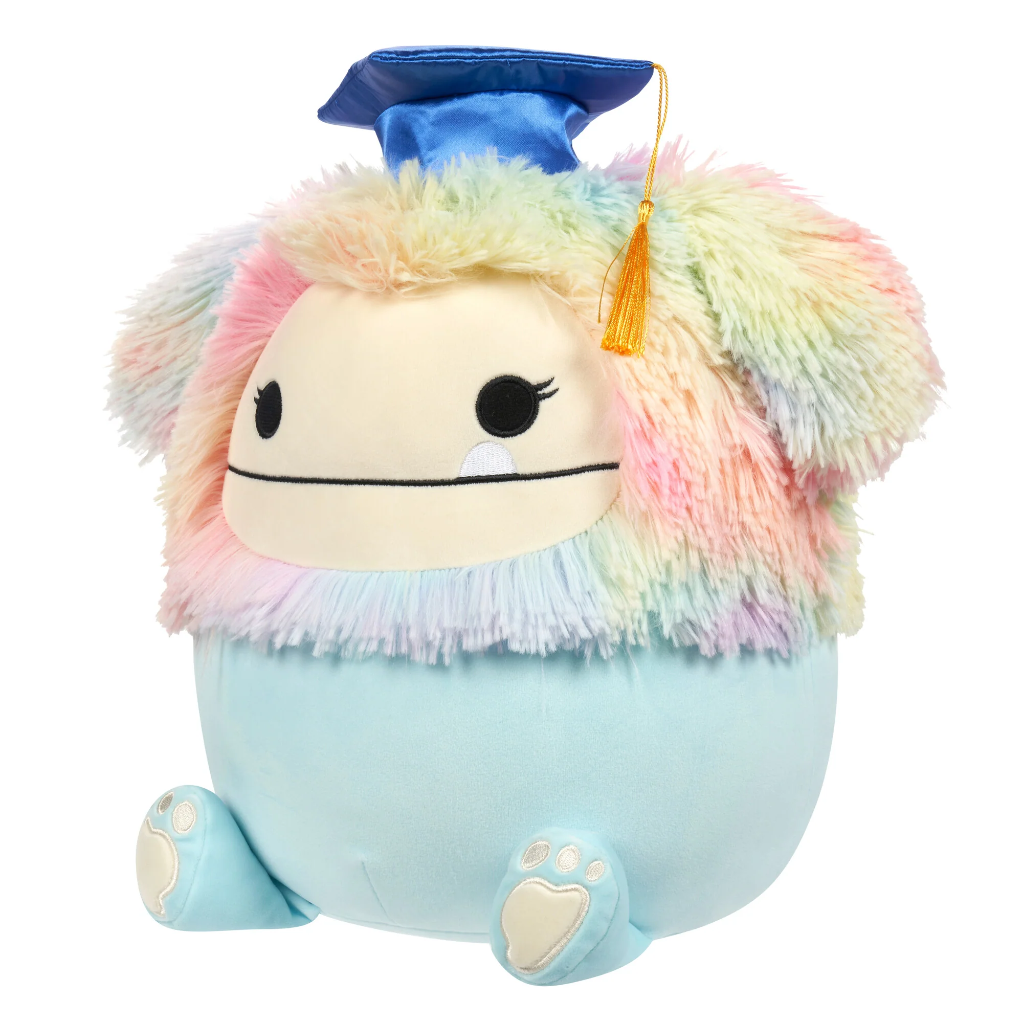 12-Inch Zozo the Teal Bigfoot in Graduation Cap - Image 2